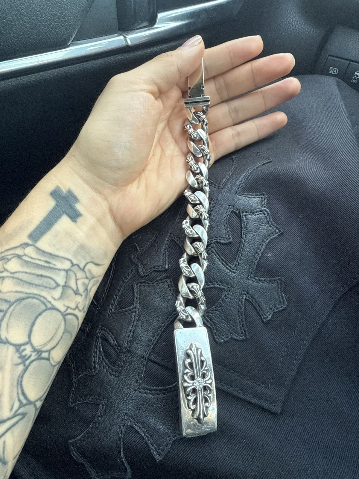 Chrome Hearts Chrome Hearts Floral Fancy Link Diamond Bracelet Size ONE SIZE - 2 Thumbnail