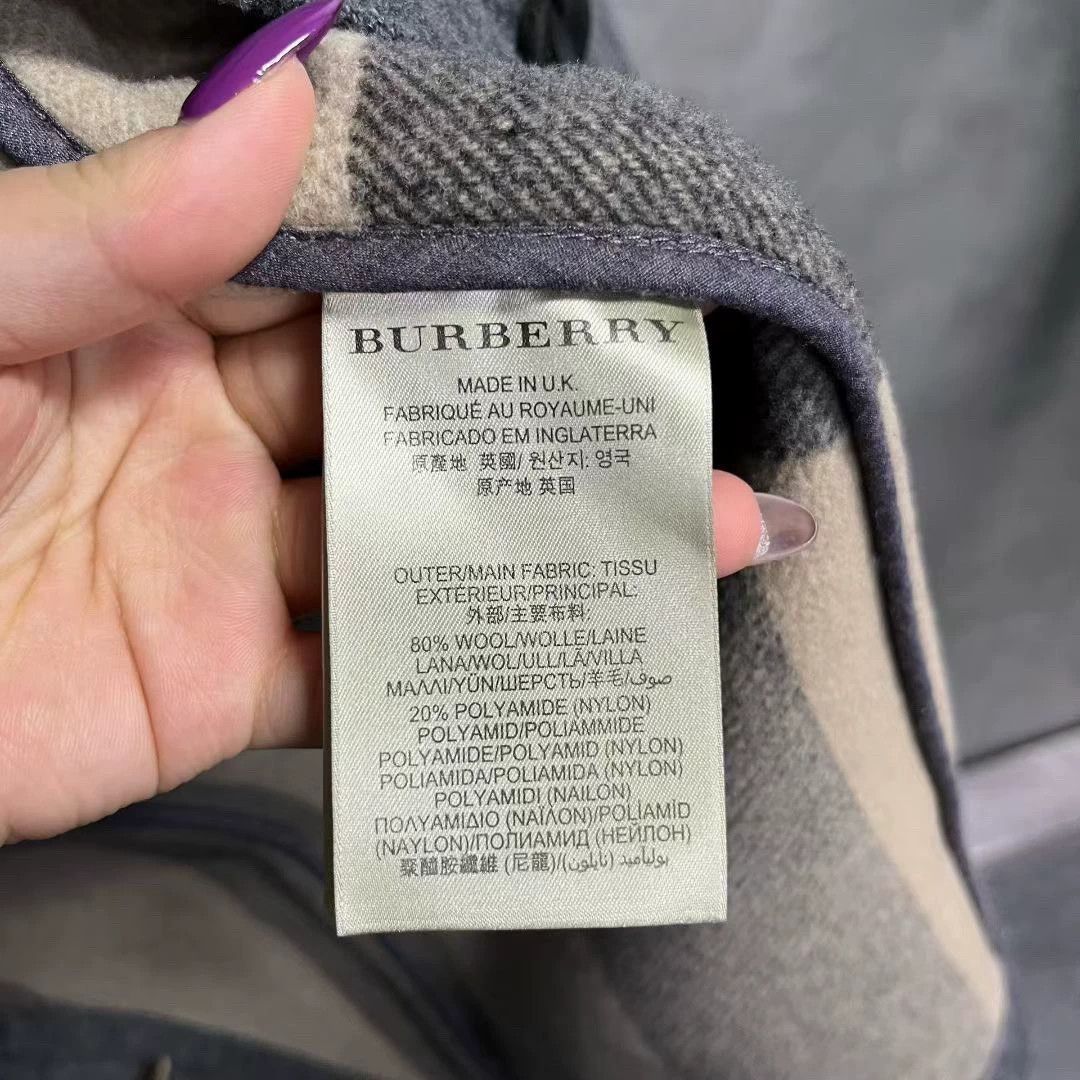 Burberry gray loose hooded jacket by burberry Size US L / EU 52-54 / 3 - 6 Thumbnail