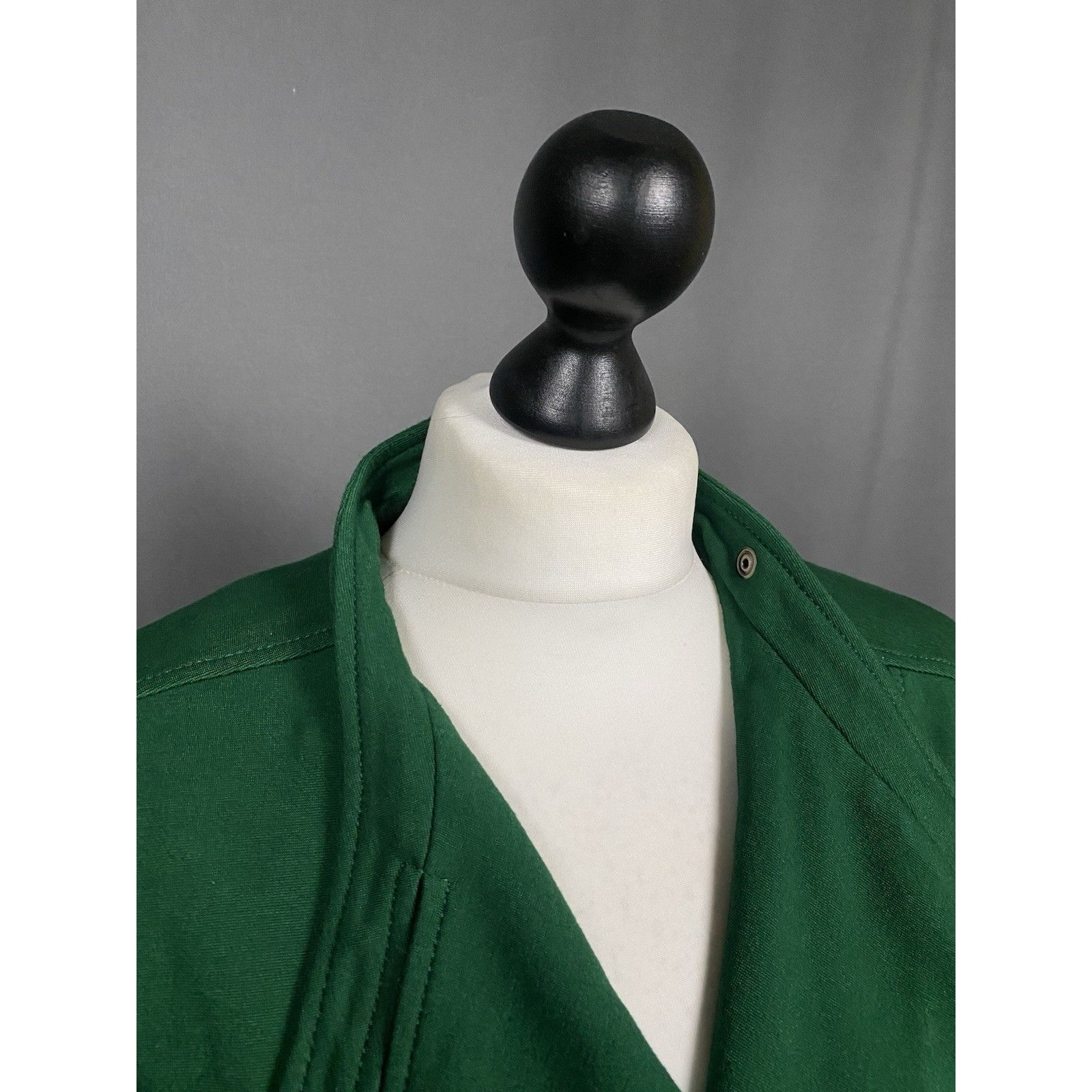 Versace Versace Women's Green Assymetrical Moto Biker Jacket Size US Size XL / US 12-14 / IT 48-50 - 6 Thumbnail