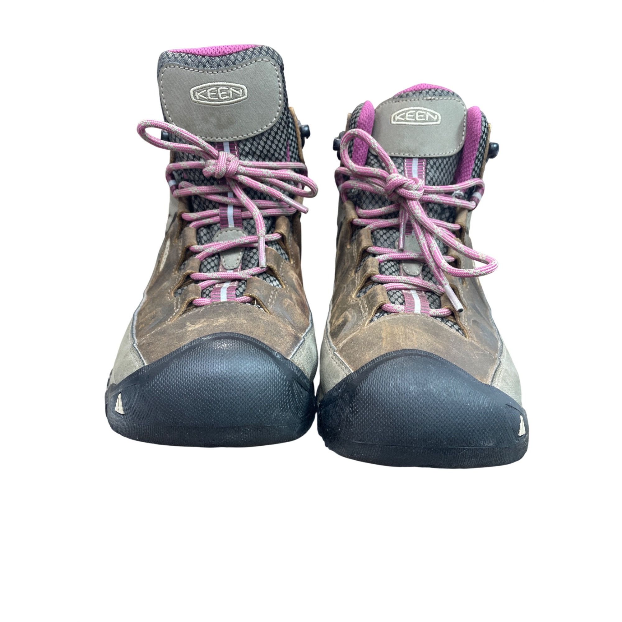 KEEN Keen Dry Womans Brown Pink Suede Waterproof Hike Boots Sz 10 Size US 10 / IT 40 - 10 Thumbnail