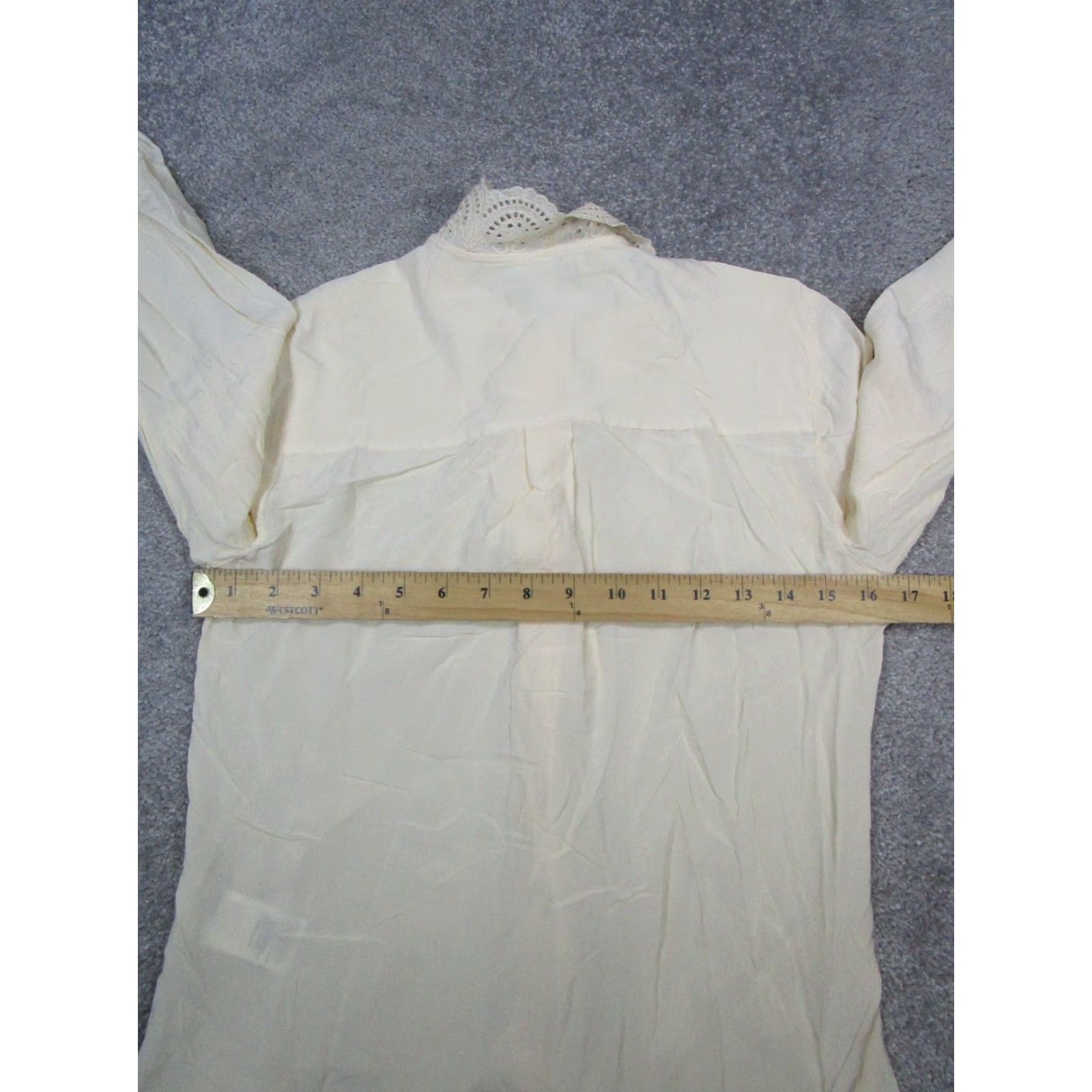 Reiss Reiss Shirt Womens Beige Blouse Size XS / US 0-2 / IT 36-38 - 5 Thumbnail