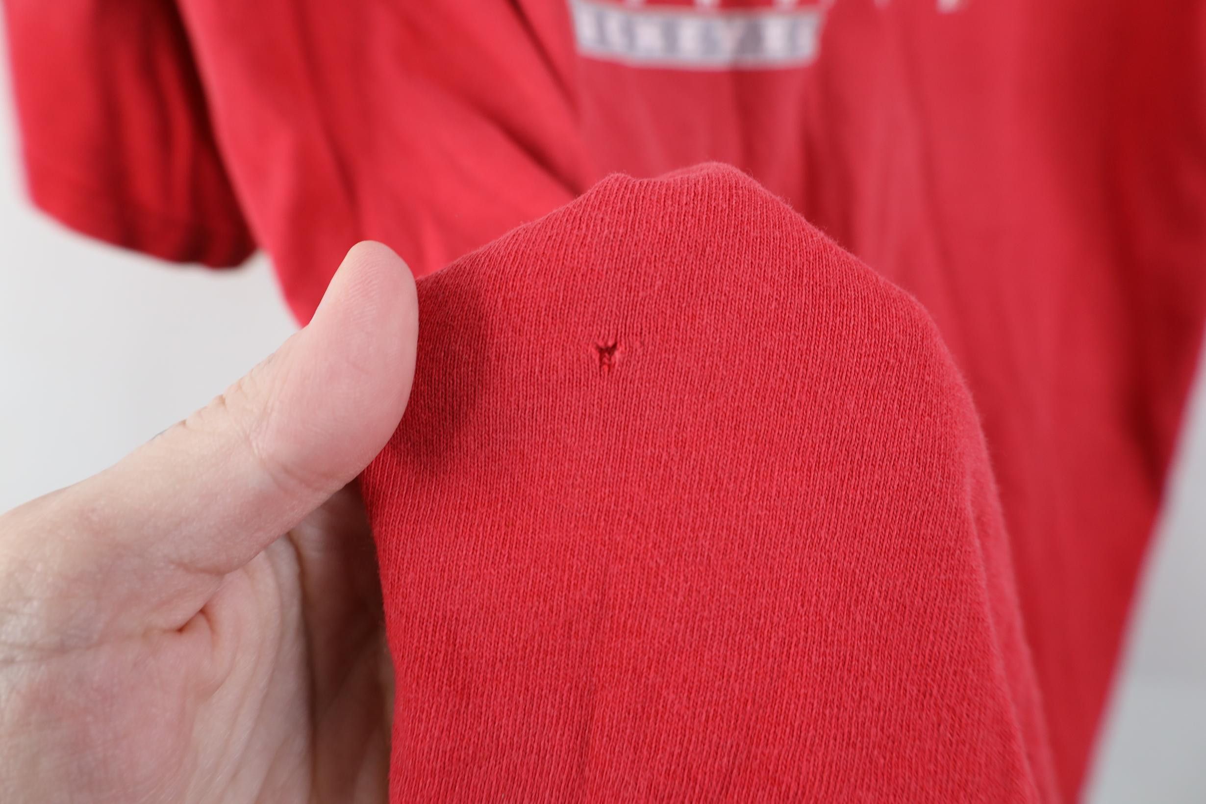 Vintage Vintage 90s Spell Ohio State University T-Shirt Red Cotton Size US XL / EU 56 / 4 - 6 Thumbnail