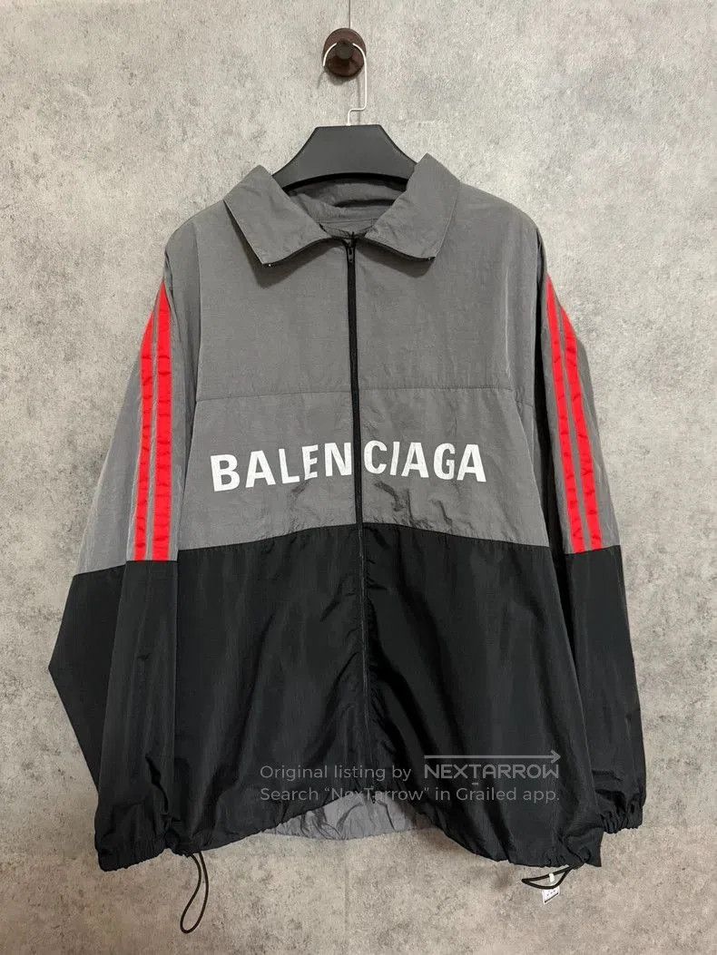 Balenciaga Balenciaga Gray Colorblock Windbreaker Jacket. Size US M / EU 48-50 / 2 - 1 Thumbnail