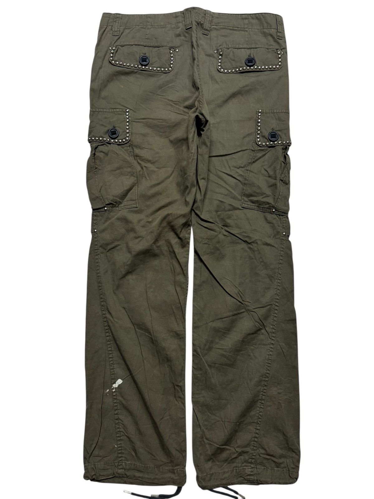 Seditionaries 💥STUDDED PUNK CARGO MADE IN JAPAN PARACHUTE RARE Size US 33 - 2 Thumbnail