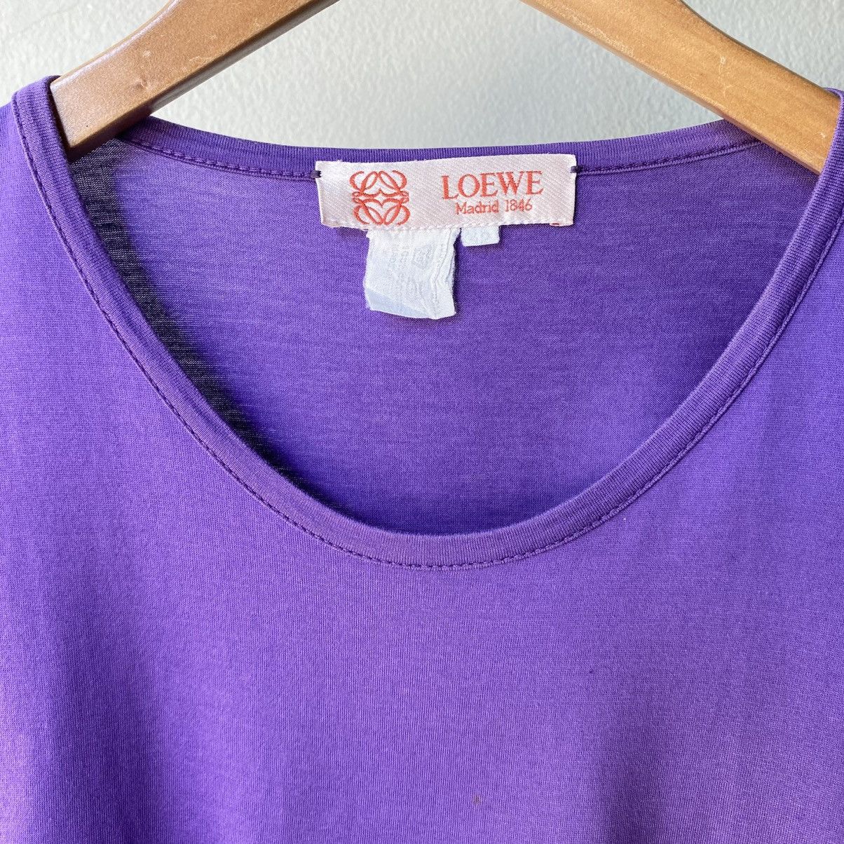 Loewe LOEWE Purple Logo Embroidered Tee Size M / US 6-8 / IT 42-44 - 6 Thumbnail