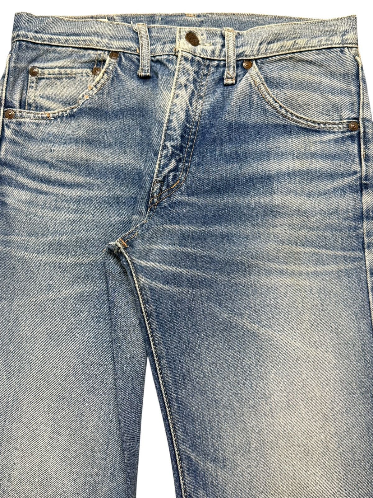 Big John Vintage 90s Big John Faded Wash Wide Leg Bell Bottom Flared Size US 29 - 4 Thumbnail
