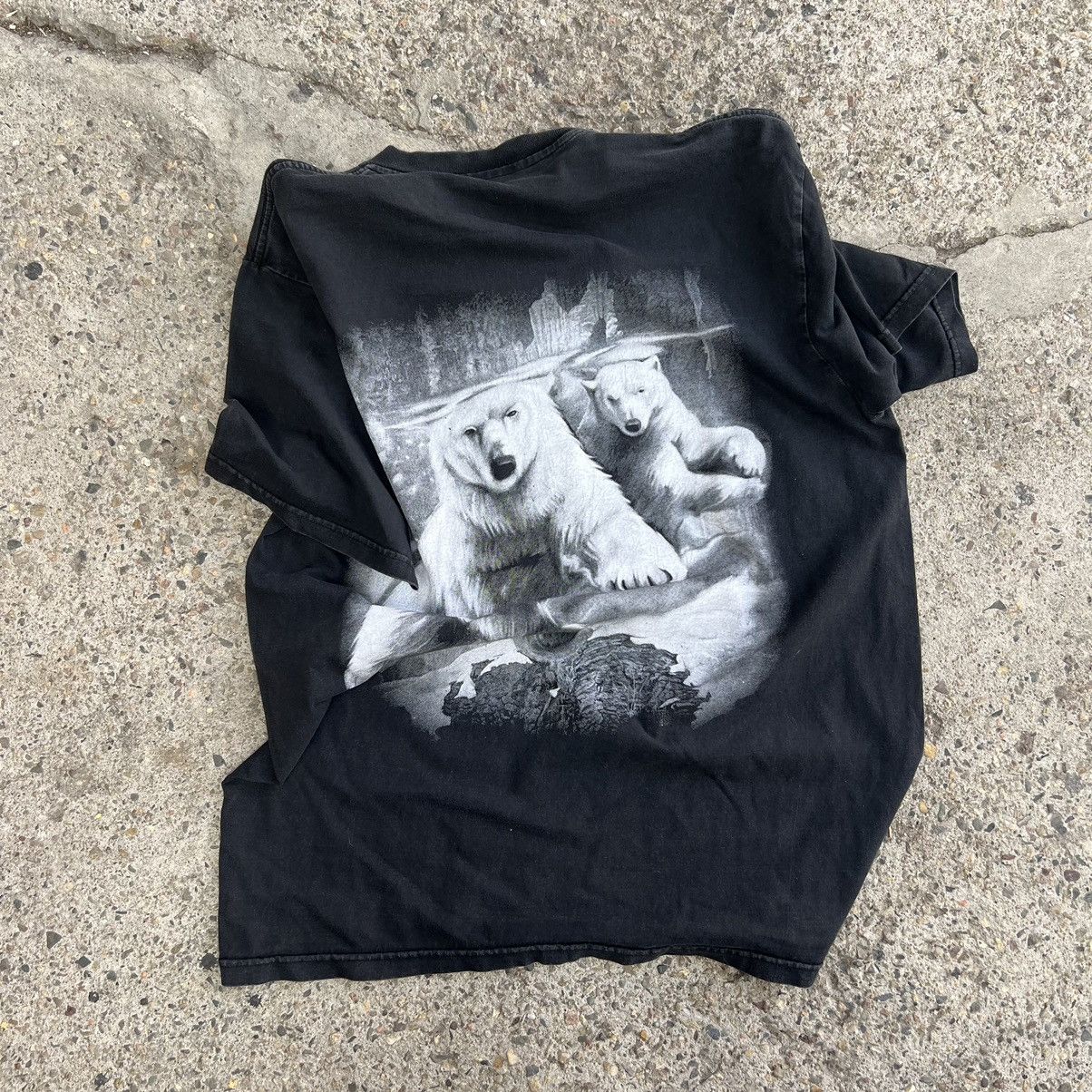 The Mountain × Vintage Vintage Y2K The Mountain Polar Bear Tie Dye T Shirt Size US XL / EU 56 / 4 - 2 Thumbnail