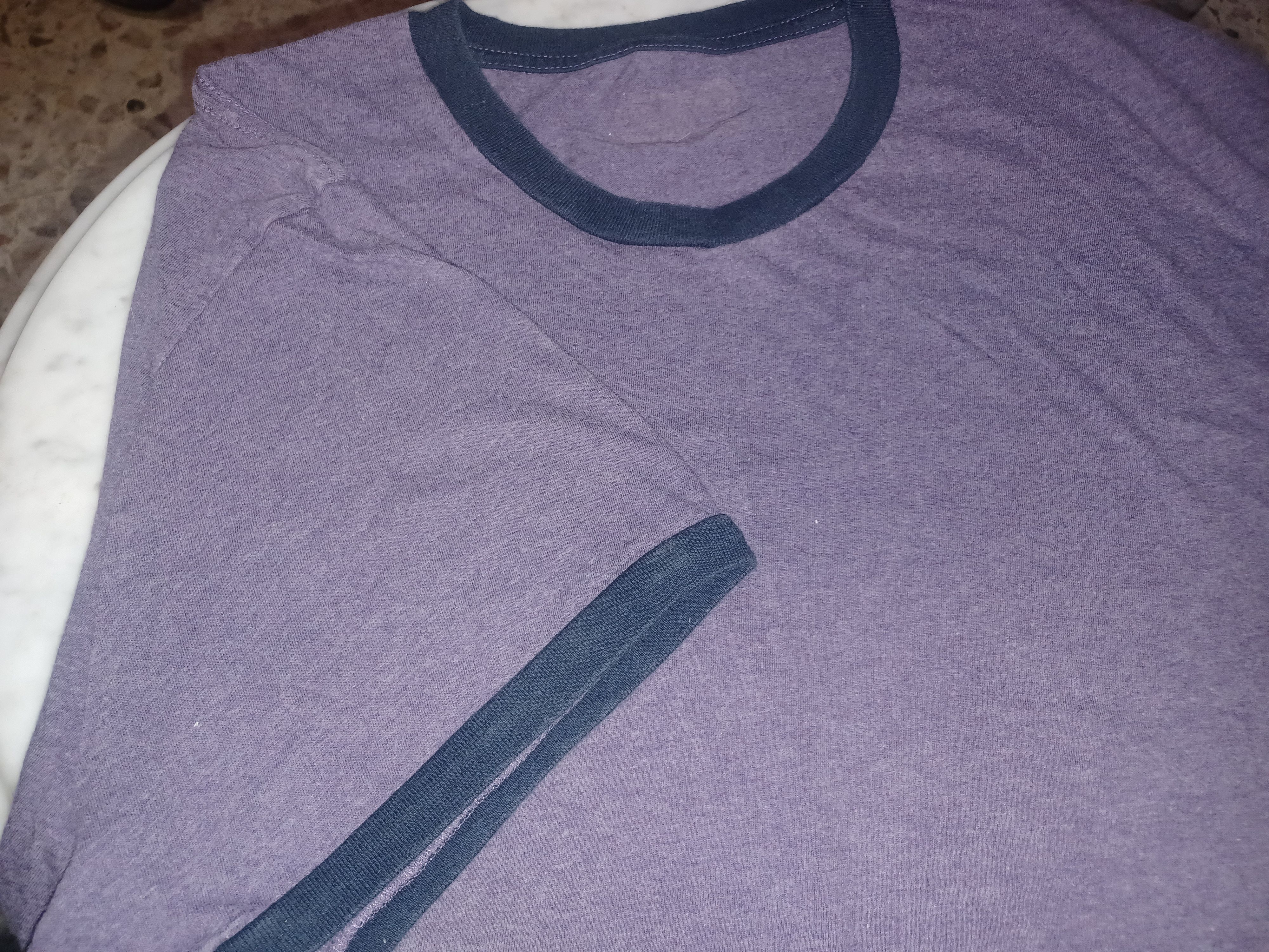 Other Old Navy Men's Tee XXL Solid Purple with Navy Trim Size US XXL / EU 58 / 5 - 3 Thumbnail