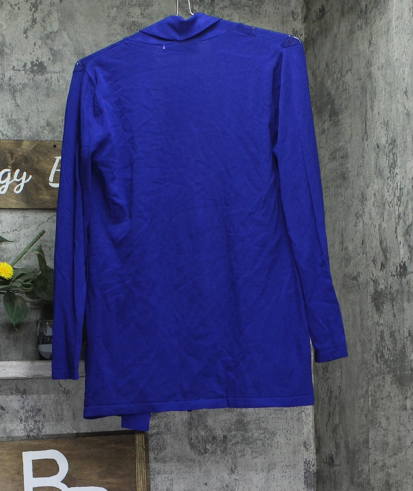 Other Nwt Kasper Pattern Knit Sweater Cardigan 10920021 Blue S Size S / US 4 / IT 40 - 2 Thumbnail