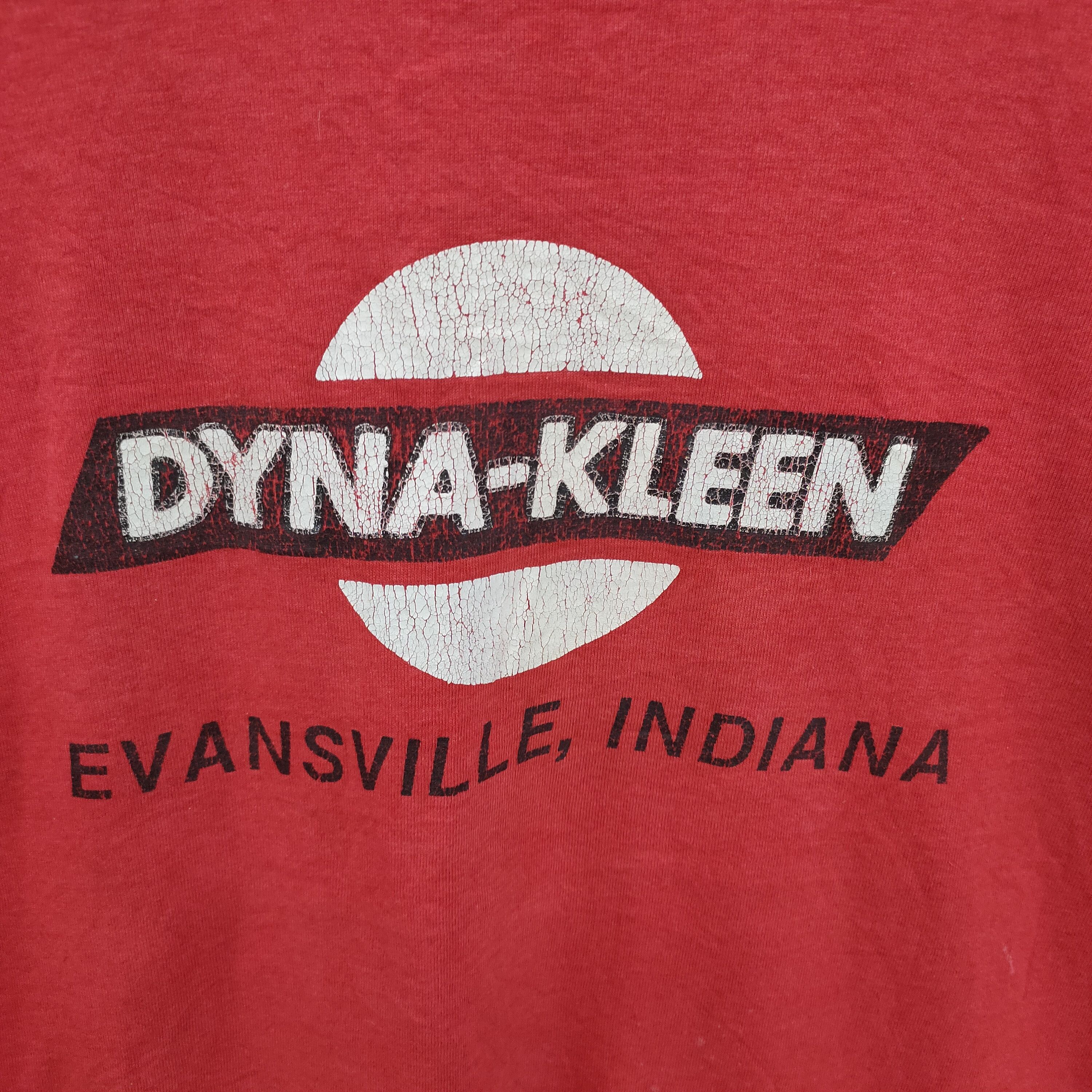 Fruit Of The Loom × Vintage 90s Evansville Indiana Tshirt Size US XL / EU 56 / 4 - 8 Thumbnail