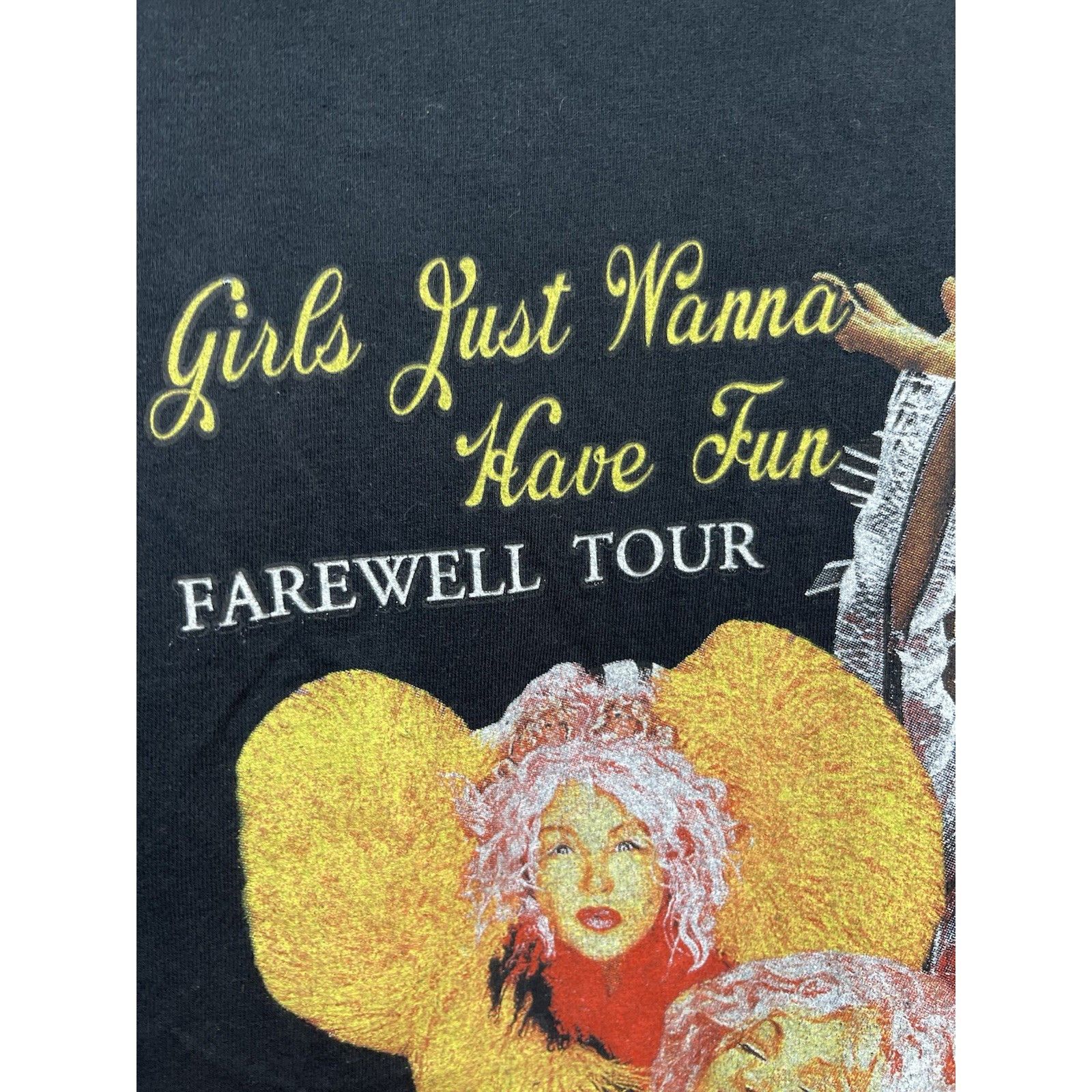Gildan Cyndi Lauper Farewell Tour 2024 Concert T-Shirt Medium Vinta Size US M / EU 48-50 / 2 - 6 Thumbnail