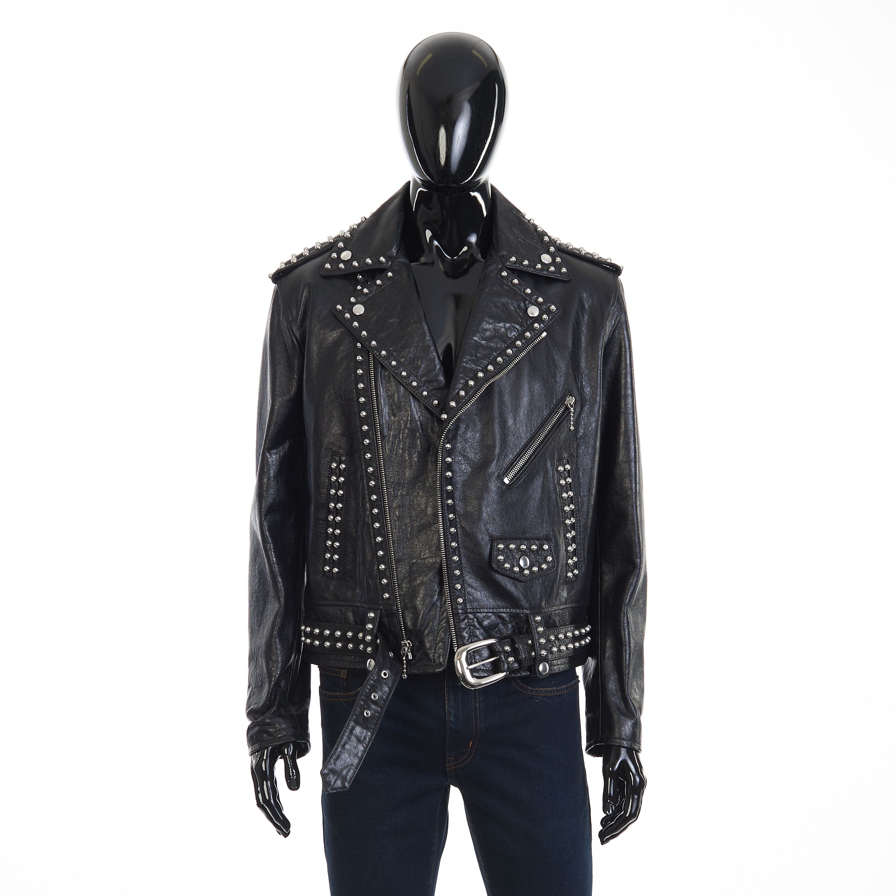 関税込 CELINE classic biker jacket in soft lambskin CLASSIC BIKER JACKET IN SOFT LAMBSKIN - | CELINE