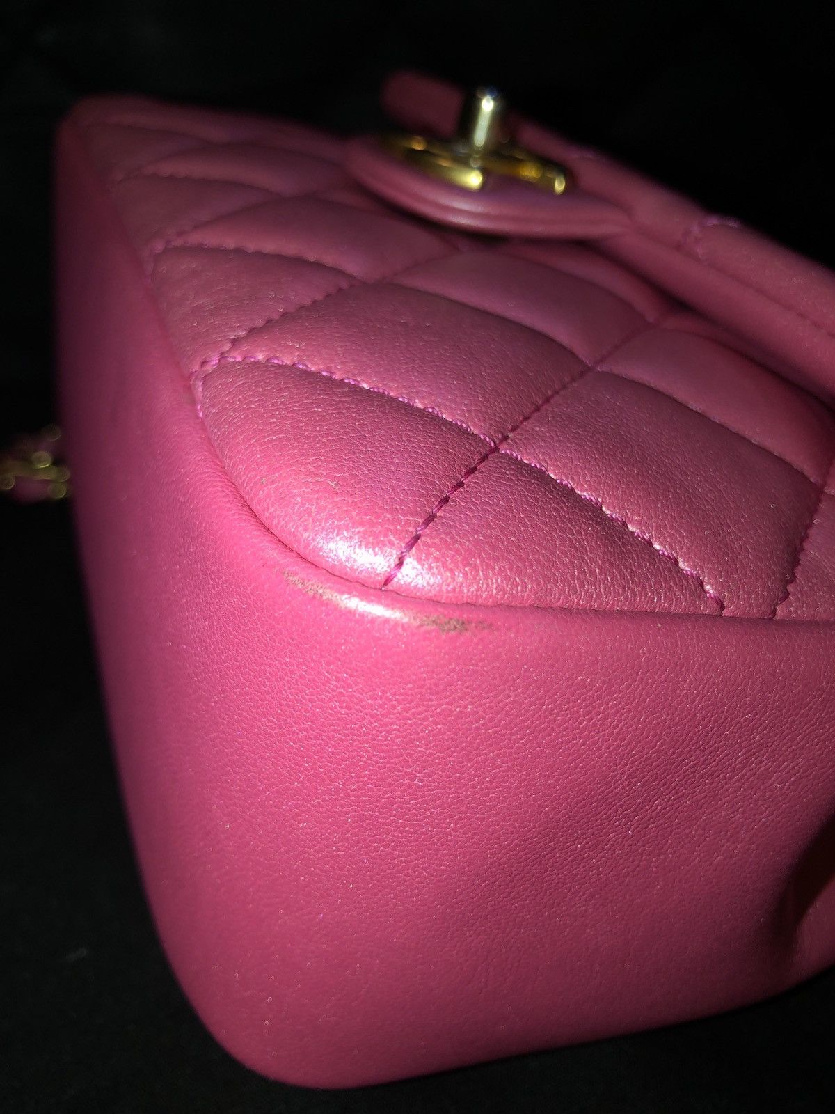 Chanel Chanel Flap Bag Crossbody with Faux Pearl Chain Detail Size ONE SIZE - 9 Thumbnail