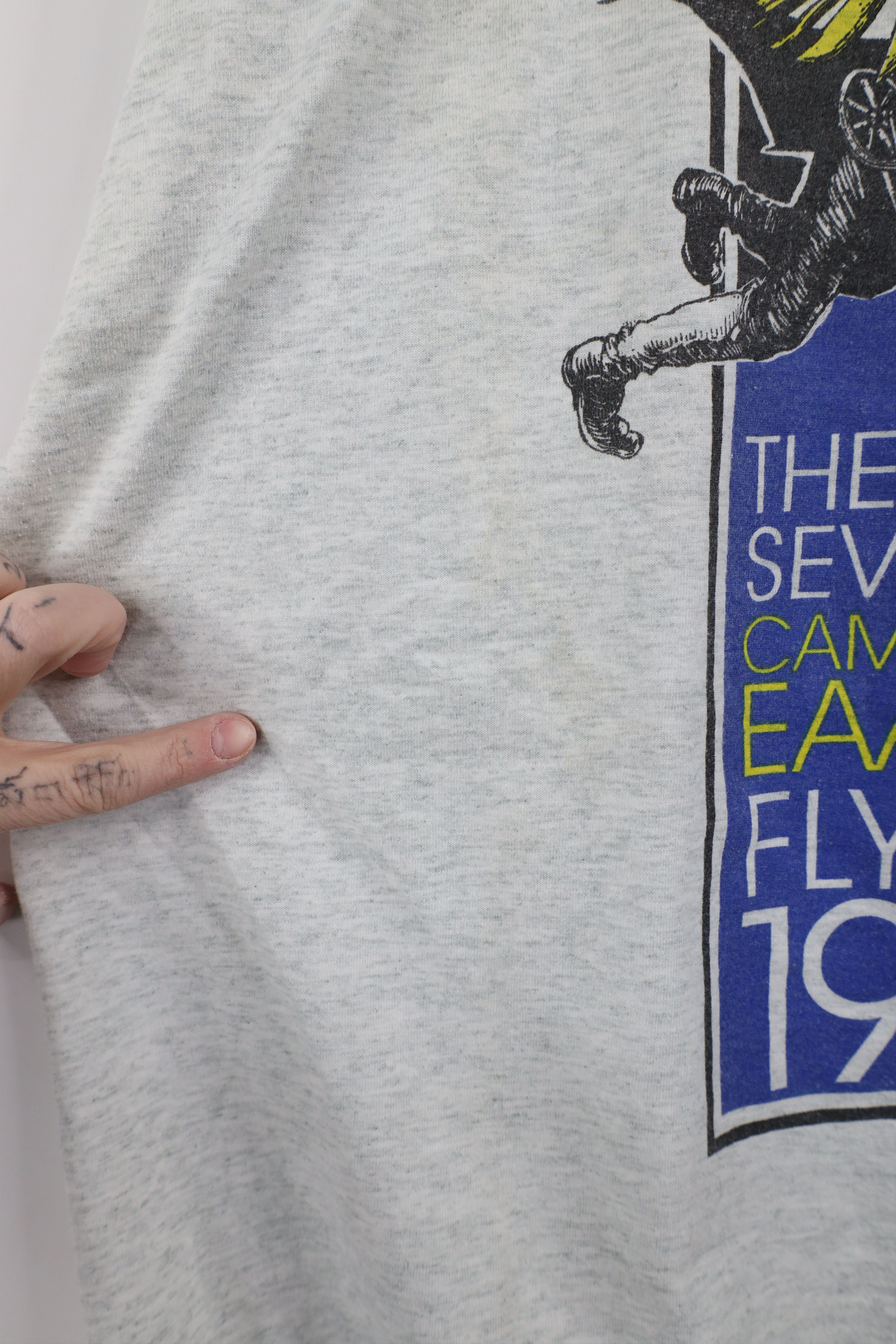 Vintage Vintage 90s The Seventh Cambridge EAA 928 Fly In T-Shirt USA Size US XL / EU 56 / 4 - 6 Thumbnail