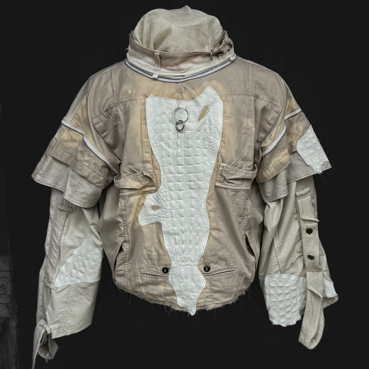 Other Oversized Pullover cod. 0,1000 FVNIDI – 1/1 Upcycled Piece Size US L / EU 52-54 / 3 - 1 Thumbnail