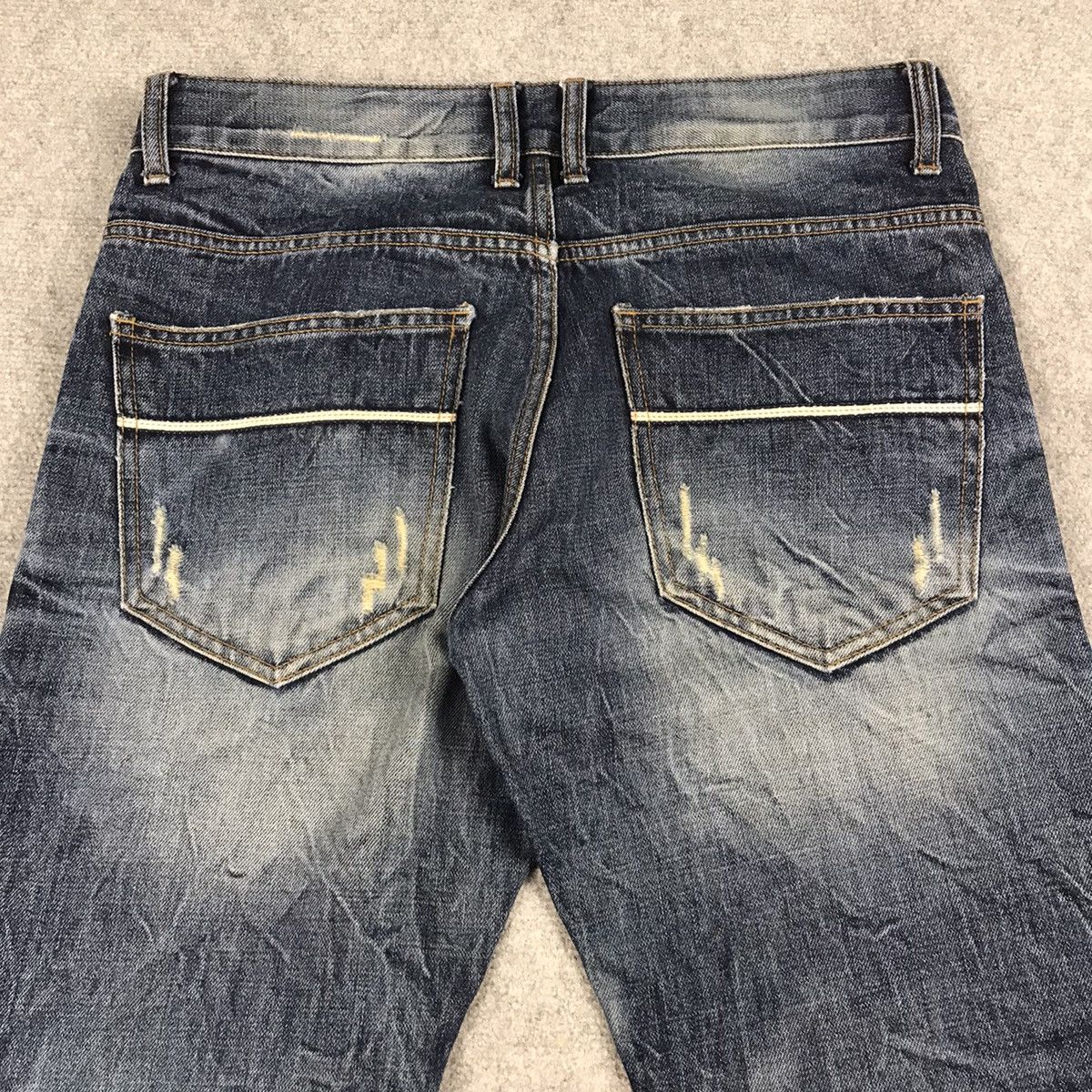 If Six Was Nine × Japanese Brand JAPAN STYLE IMPROVES BLUE DENIM PANTS Size US 32 / EU 48 - 13 Thumbnail