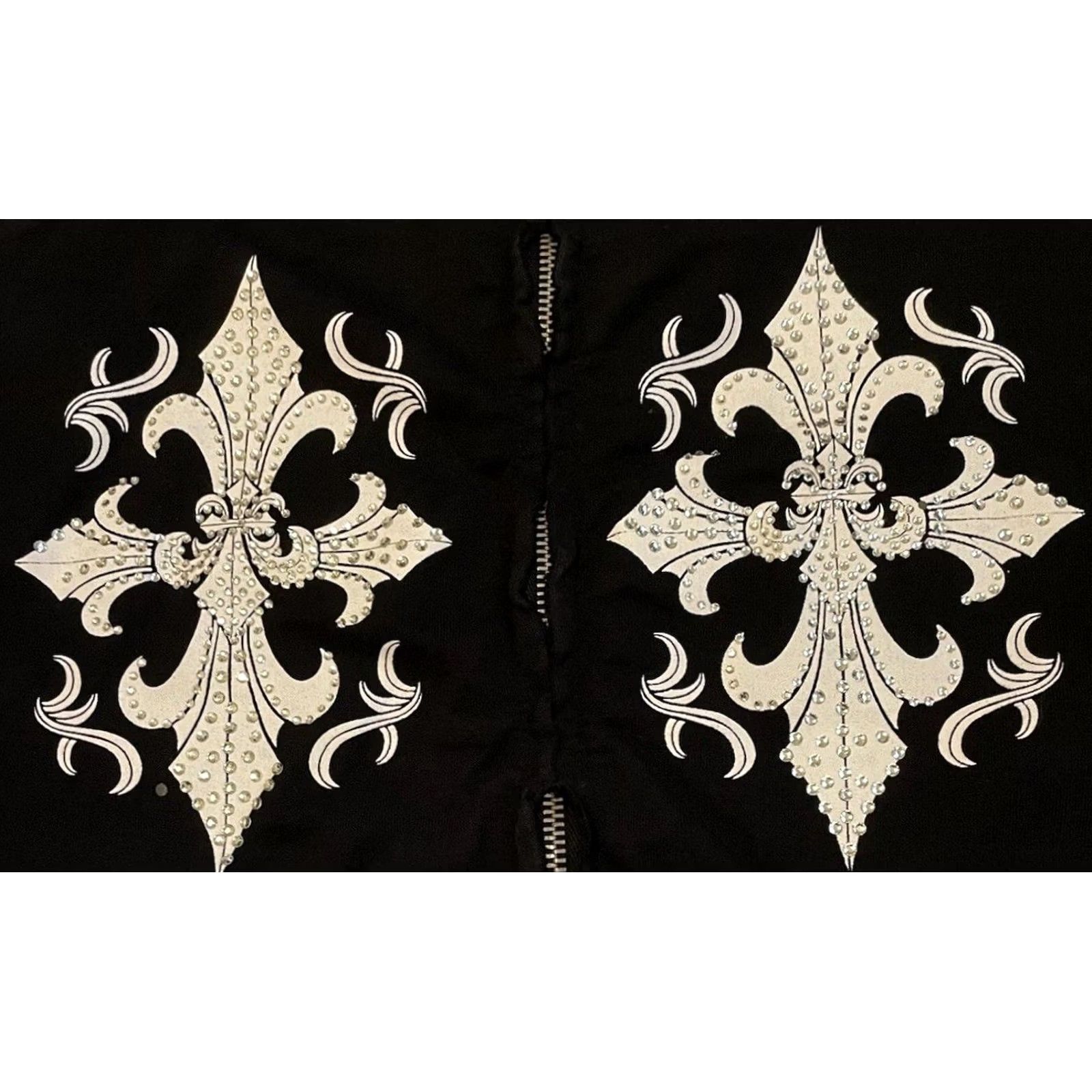 Tapout Vtg Tapout Cross Hoodie L Slim Black Unisex Adults 90s Grunge Biker Punk Riot Zip Full Zip Hooded Pockets Studded Rhinestone Size US L / EU 52-54 / 3 - 4 Thumbnail