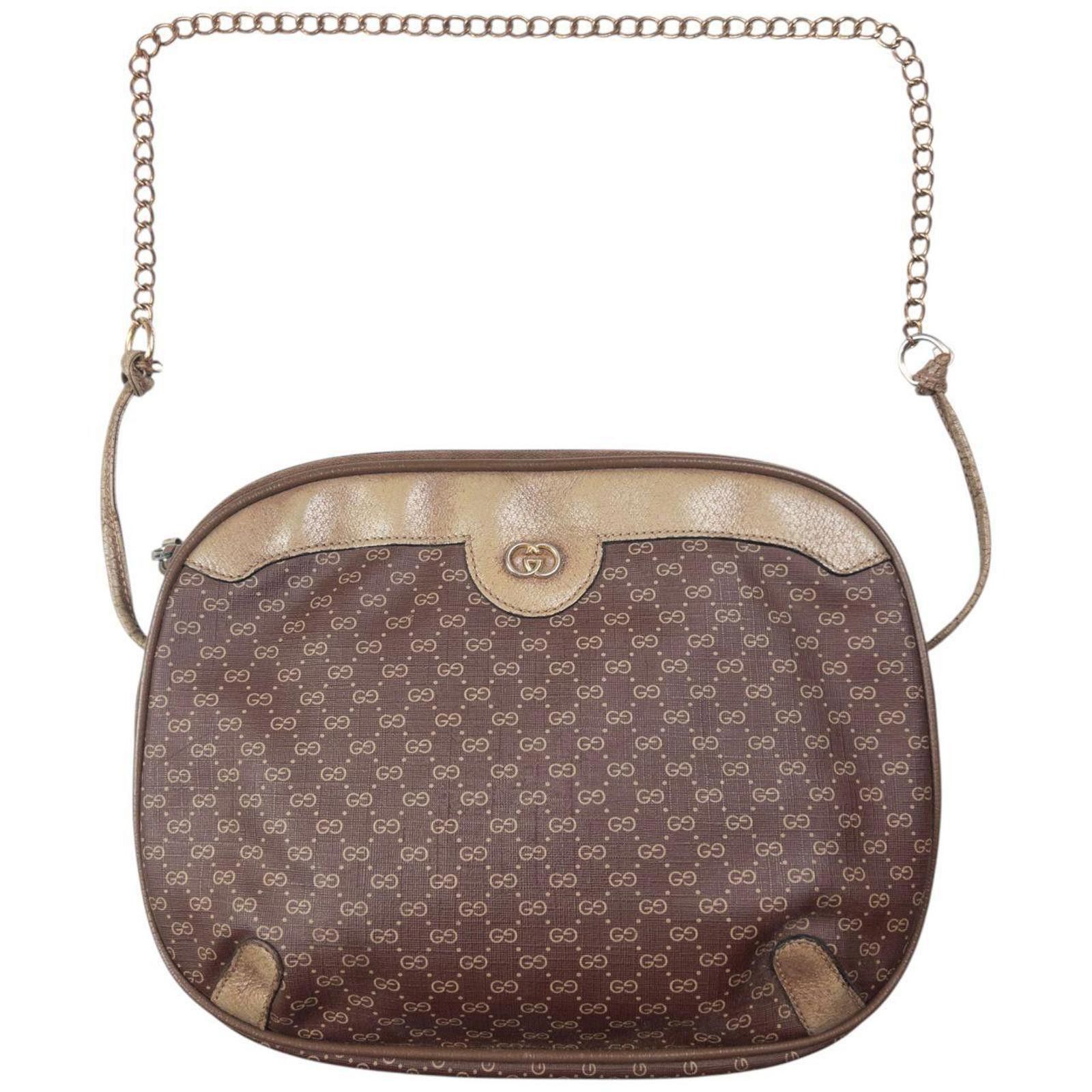 Gucci Vintage Gucci Monogram Leather Shoulder Bag Size ONE SIZE - 2 Thumbnail