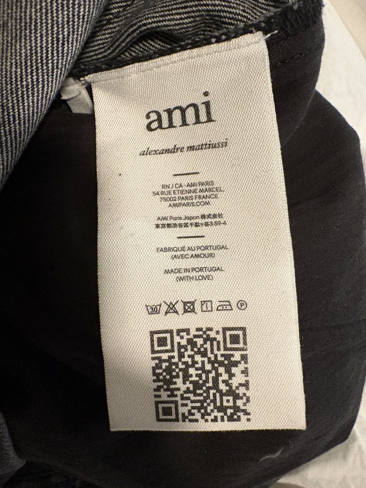 AMI Ami Alexandre Mattiussi dark grey baggy loose fit denim Size US 30 / EU 46 - 11 Thumbnail