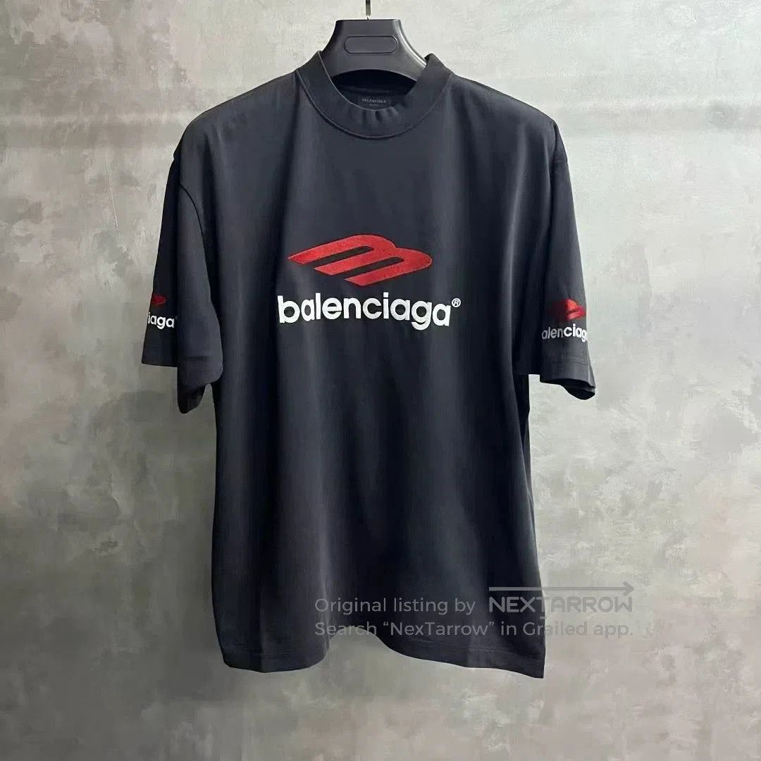 Balenciaga balenciaga black logo print t-shirt. Size US XS / EU 42 / 0 - 1 Thumbnail