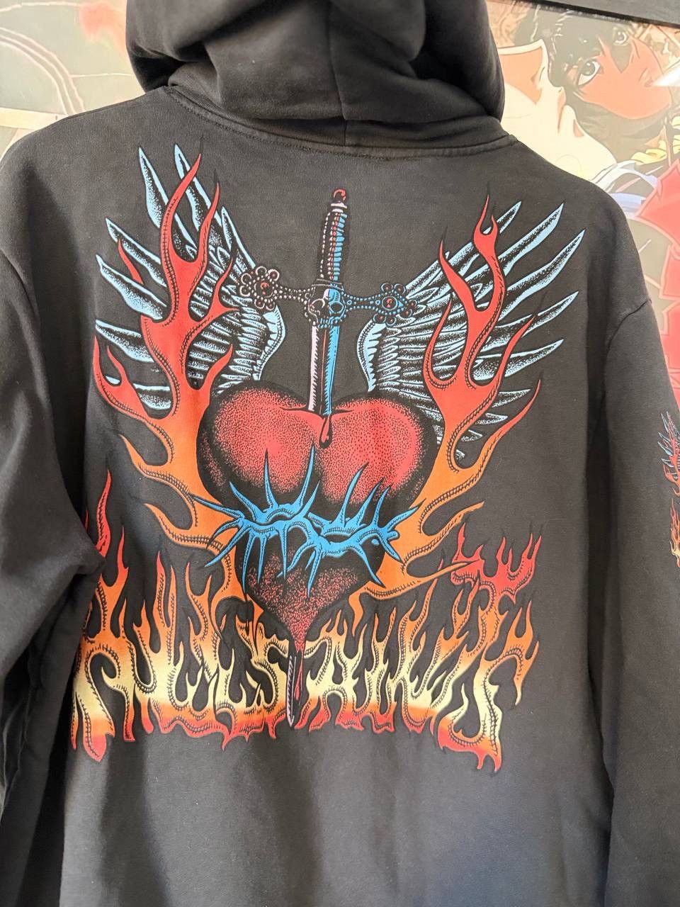 Allsaints AllSaints Underground Hoodie Washed Black Size S-M Size US M / EU 48-50 / 2 - 10 Thumbnail