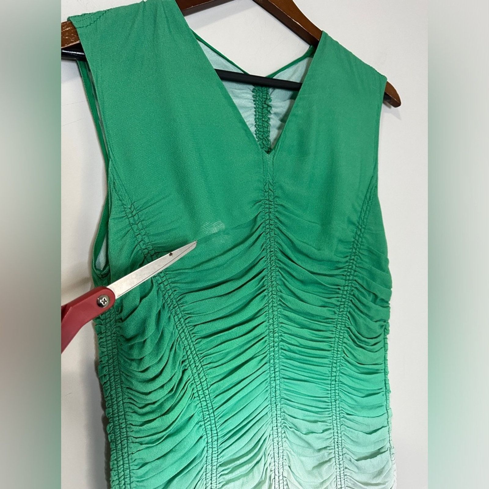 Other Marina Moscone Ruched Dip Dye Dress Size 6 Size M / US 6-8 / IT 42-44 - 8 Thumbnail