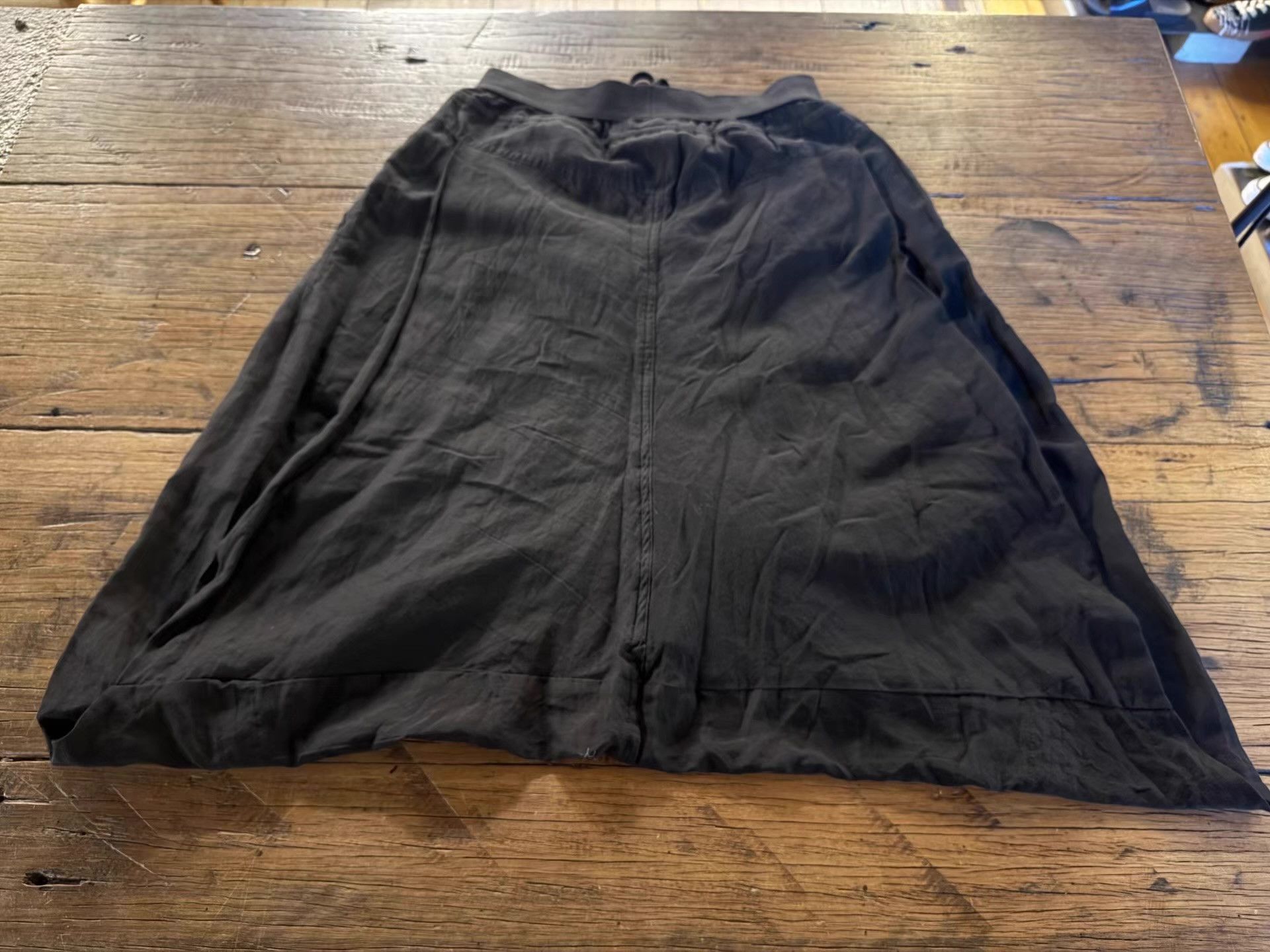Julius MA_JULIUS 2015SS Black Silk‑Cotton Blend Ruched Skort Ｑ25 Size XS / US 0-2 / IT 36-38 - 3 Thumbnail