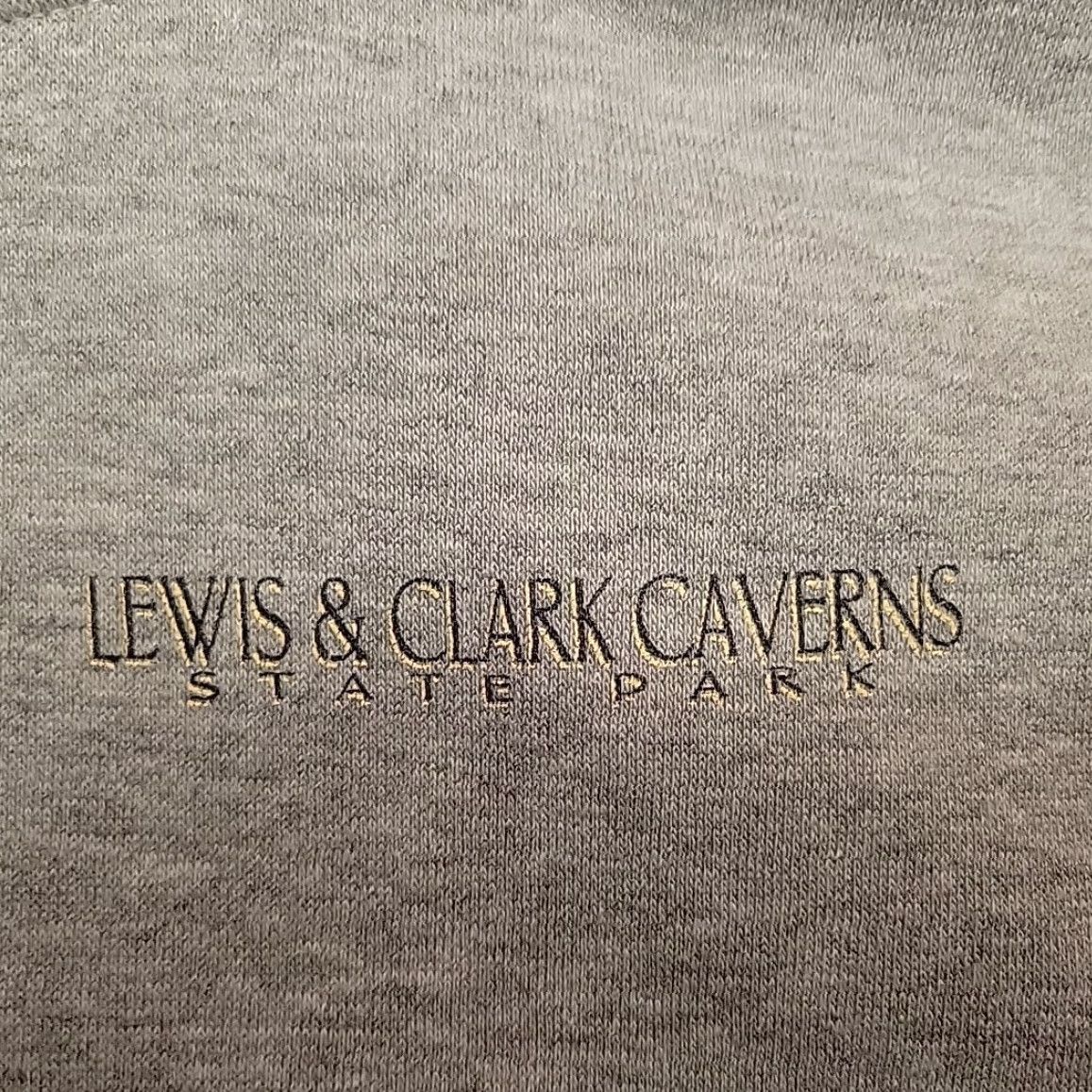 Vintage VINTAGE Lewis & Clark Caverns Hoodie Mens M Gray Hooded Sweatshirt Montana Cave Park Size US M / EU 48-50 / 2 - 4 Thumbnail