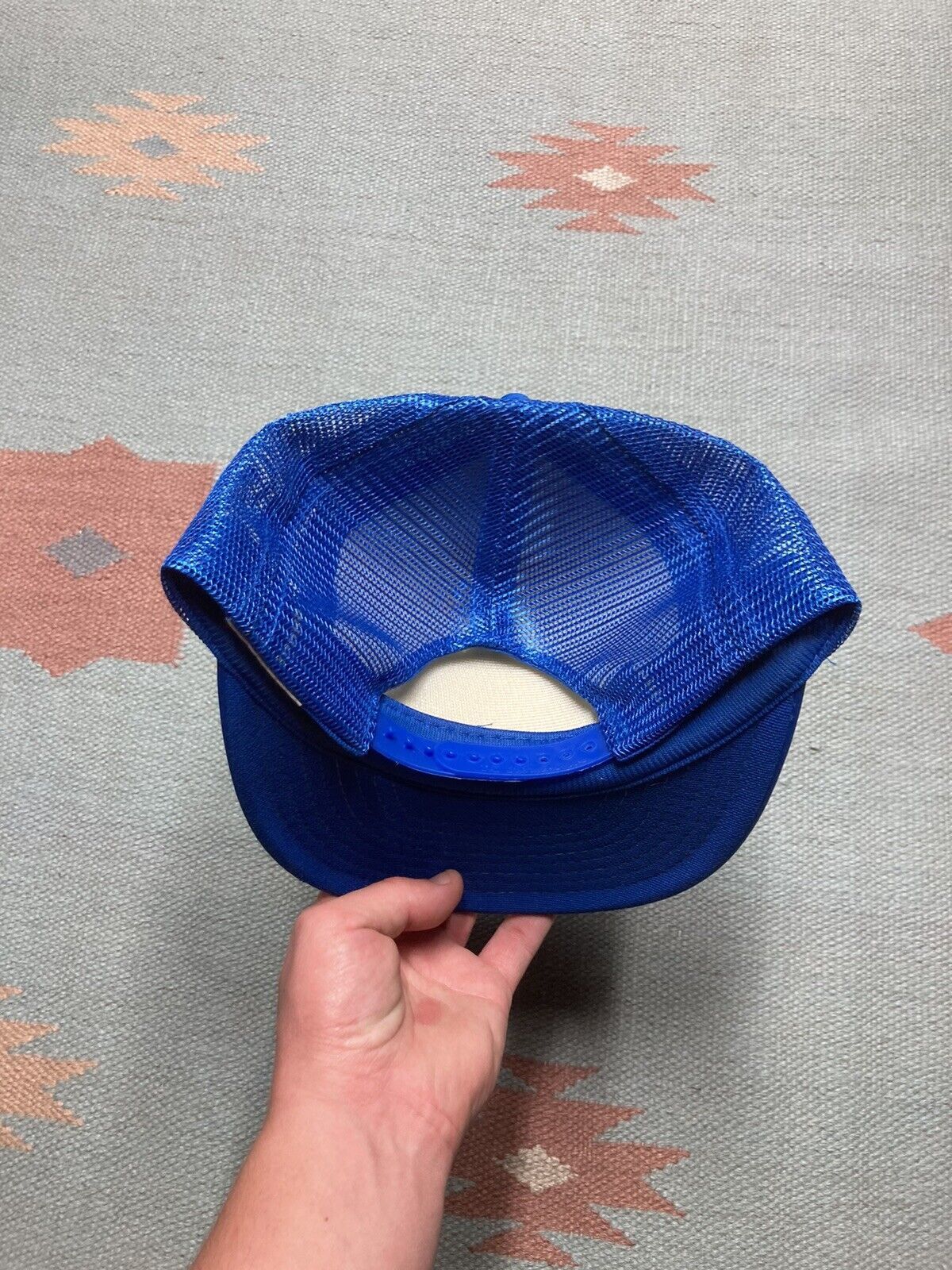 Vintage VTG trucker hat mesh cap NBD logo SnapBack blue adjustable Size ONE SIZE - 4 Thumbnail