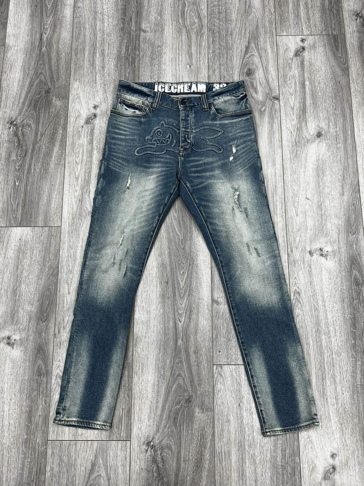 Billionaire Boys Club × Icecream BBC Running Dog Denim Size US 31 - 1 Thumbnail
