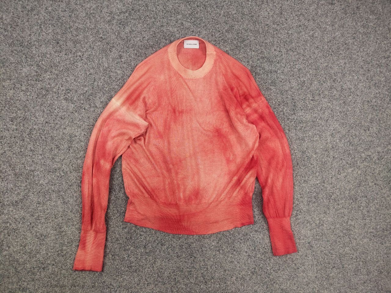 Other Scaglione Design merino x cashmere garment dyed red sweater Size M / US 6-8 / IT 42-44 - 8 Thumbnail