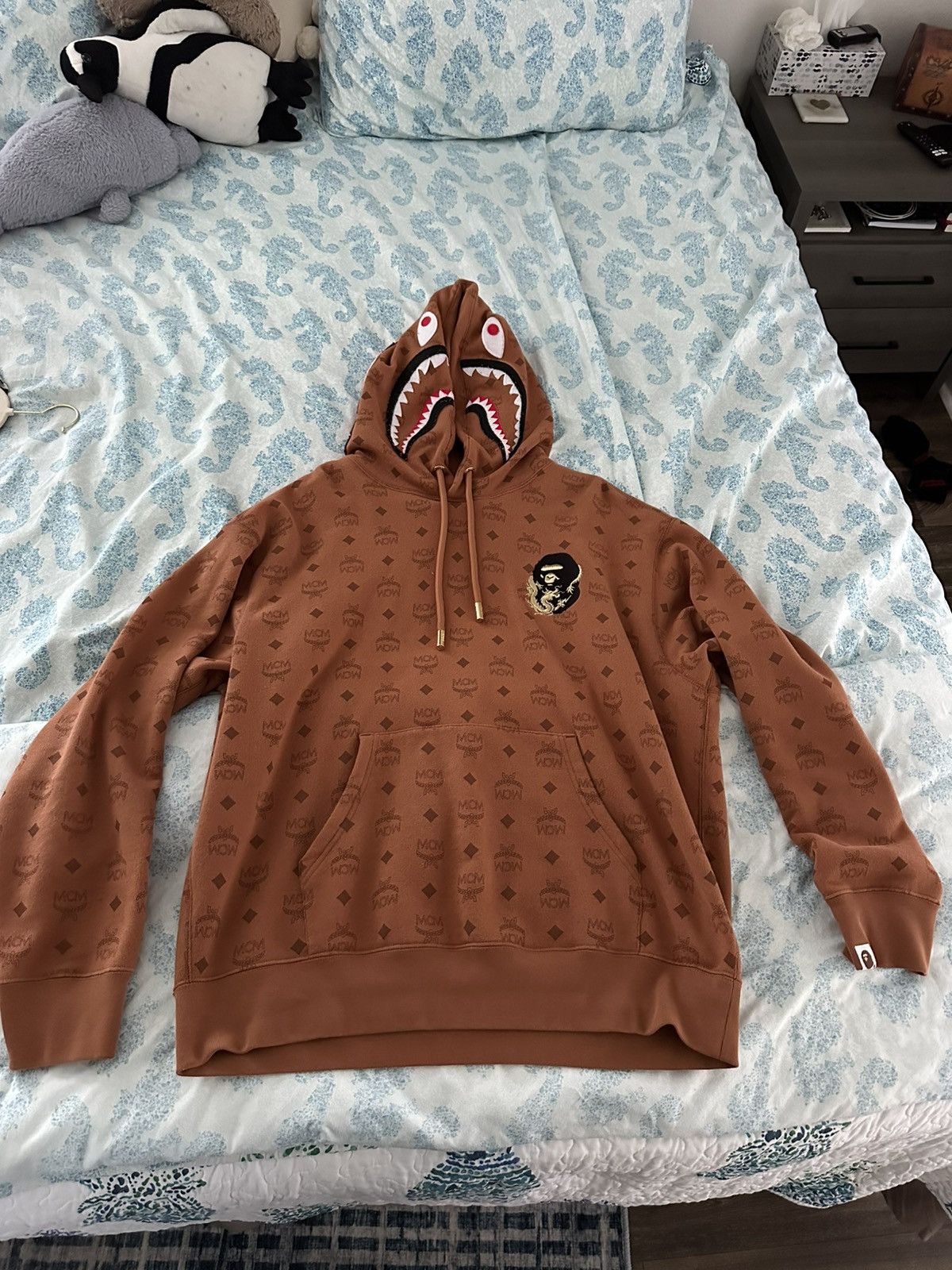 Bape MCM MCM X Bape Hoodie Grailed