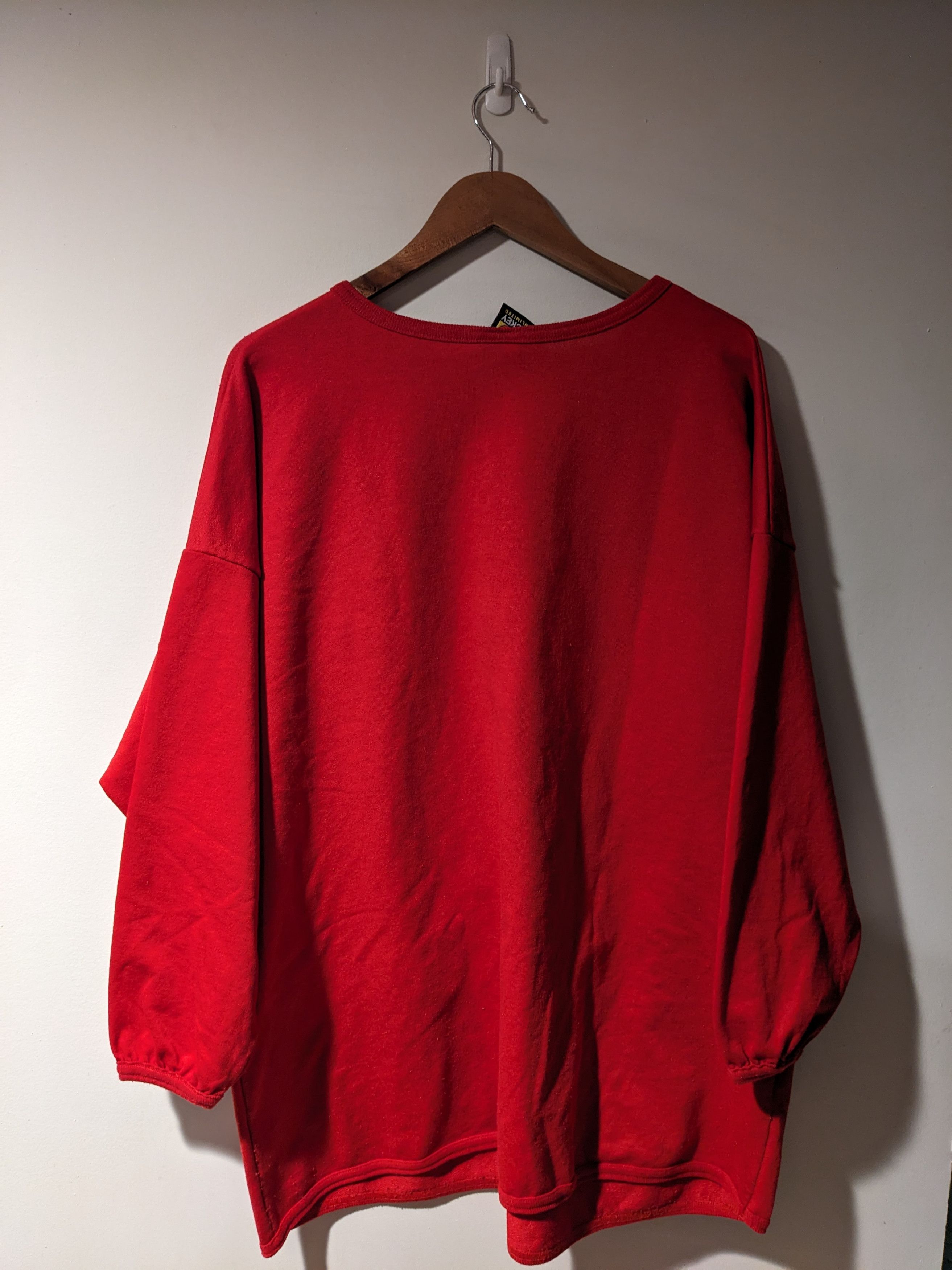 Disney × Mickey Mouse × Vintage Vintage 90s Mickey Mouse Disney Lightweight Sweatshirt Size XXL / US 16-18 / IT 52-54 - 4 Thumbnail