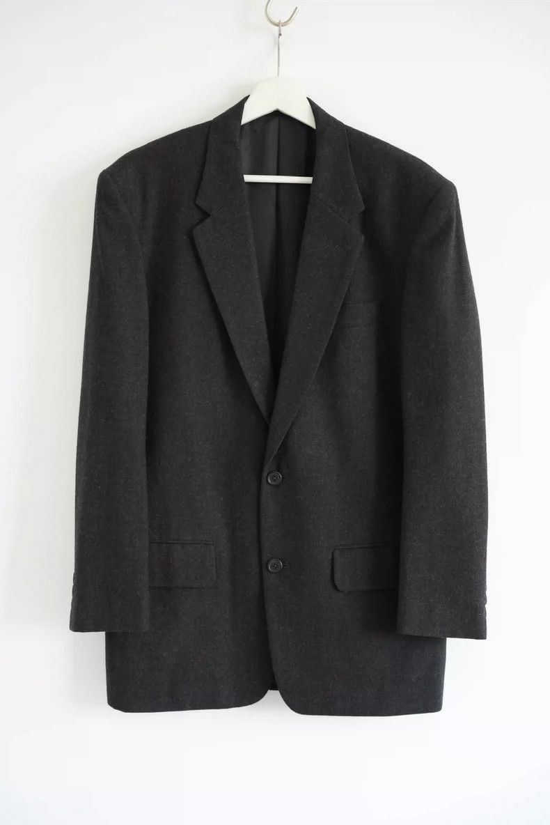 Yohji Yamamoto Yohji Yamamoto 80s Black Wool Blazer-2508 Size US M / EU 48-50 / 2 - 1 Thumbnail