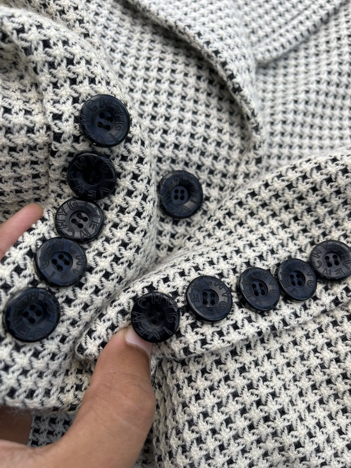 Givenchy Givenchy Women's Houndstooth Pattern Single-breasted Coat Size M / US 6-8 / IT 42-44 - 13 Thumbnail