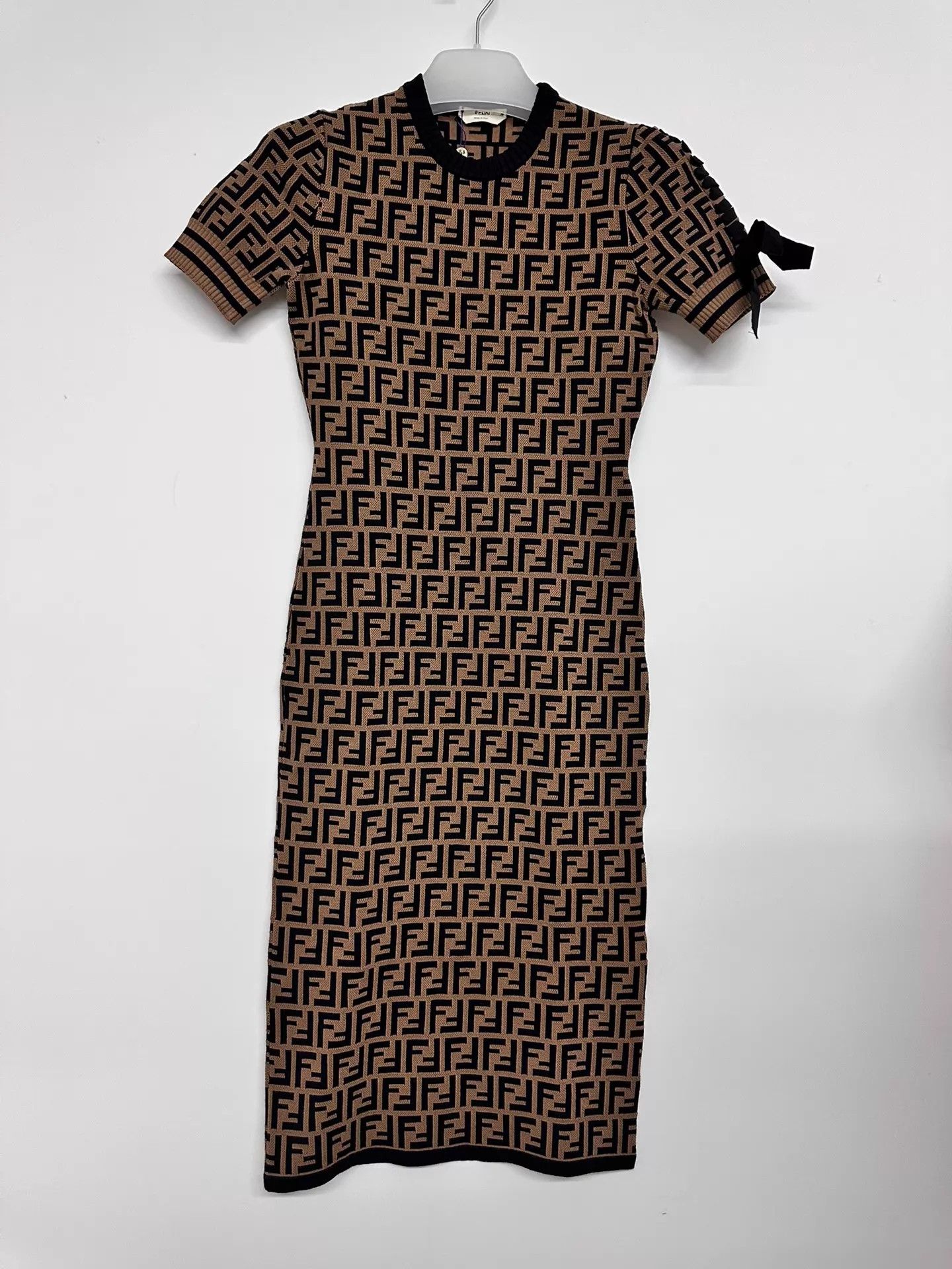 Fendi Fendi FF All Over Print Women's Dress Size 38 Size XS / US 0-2 / IT 36-38 - 1 Thumbnail