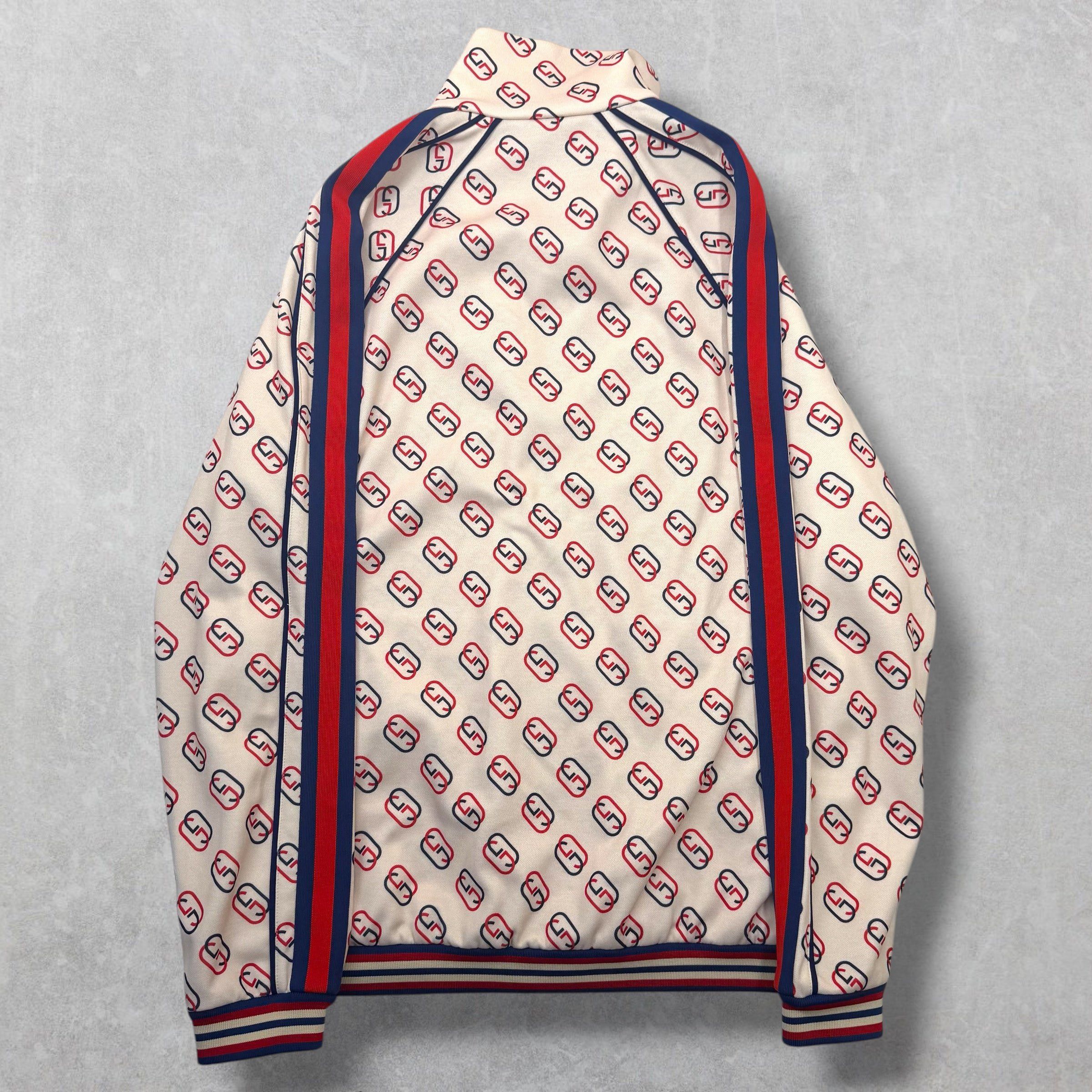 Gucci Gucci Interlocking GG Ivory Technical Jersey Track Jacket XS Size US S / EU 44-46 / 1 - 2 Thumbnail