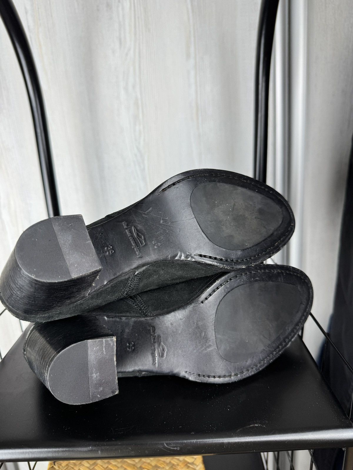 The Last Conspiracy The Last Conspiracy AASE WAXED SUEDE BLACK Ankle Boots sz 39 Size US 9 / IT 39 - 12 Thumbnail