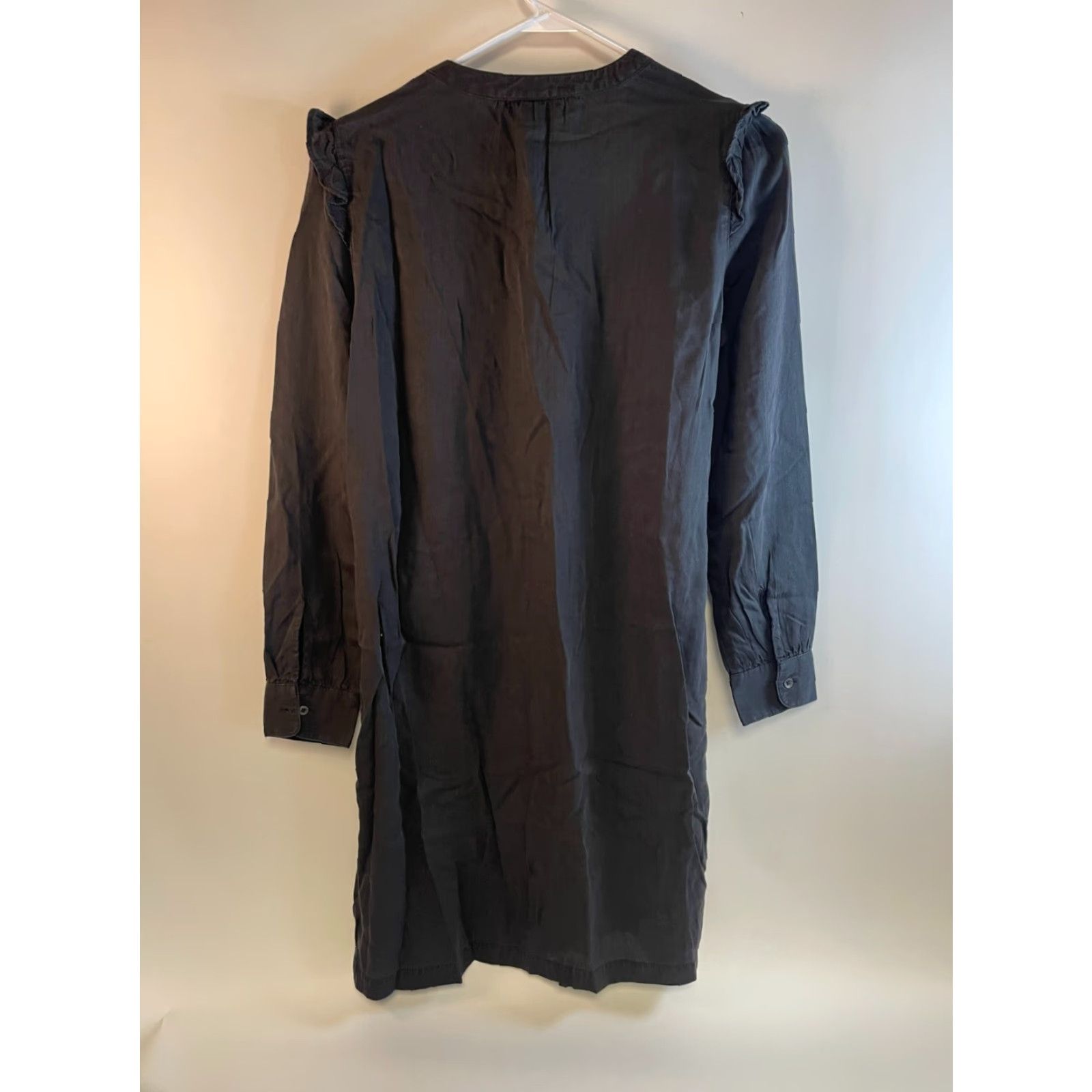 Old Navy Dress Women\'s XS Black Chambray Button Up Long Sleeve Knee Length  NWT - crrs.pl