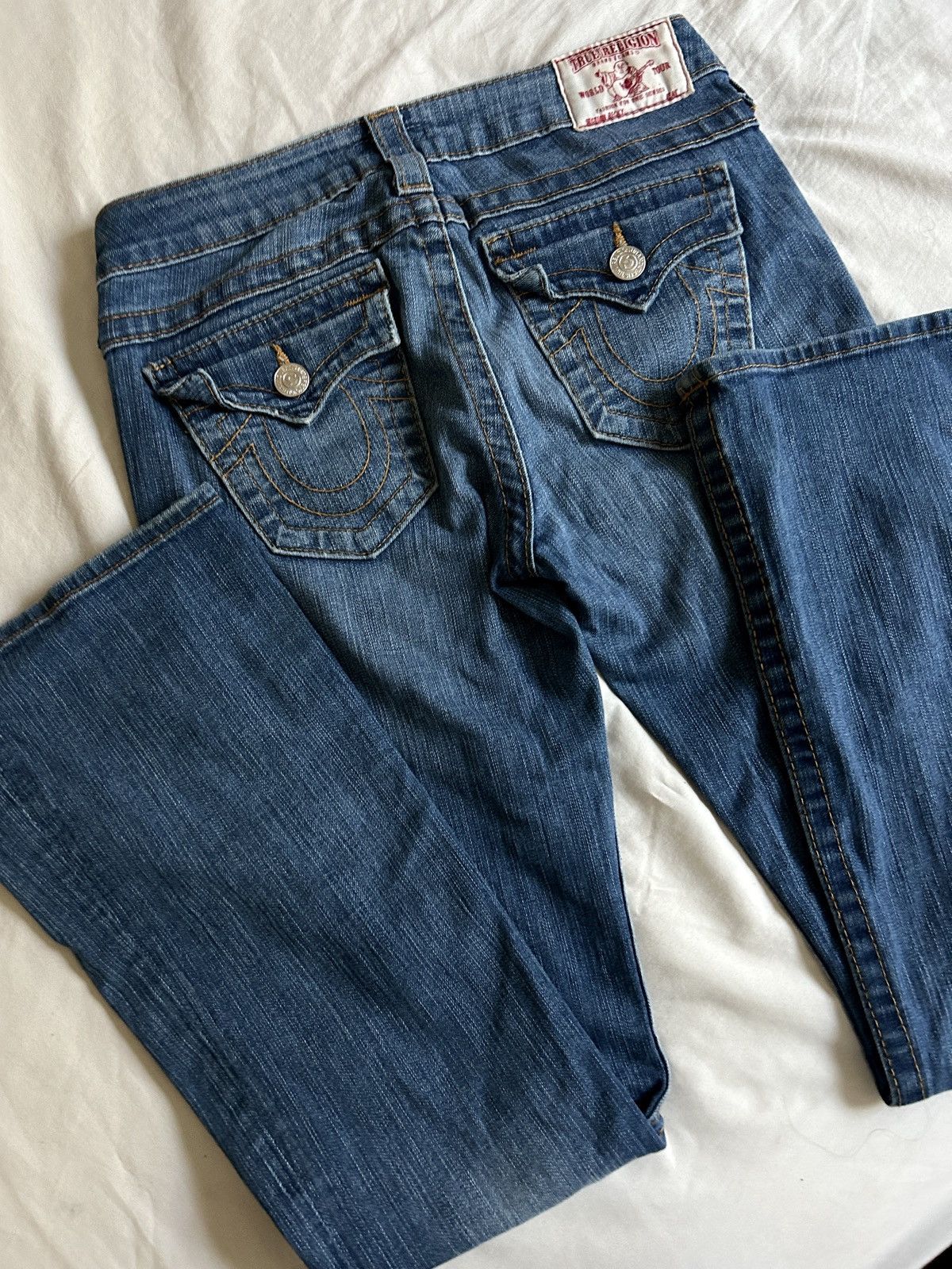 True Religion True Religion Petite Women’s Medium Wash Bootcut Denim Size 25" / US 0 / IT 36 - 2 Thumbnail