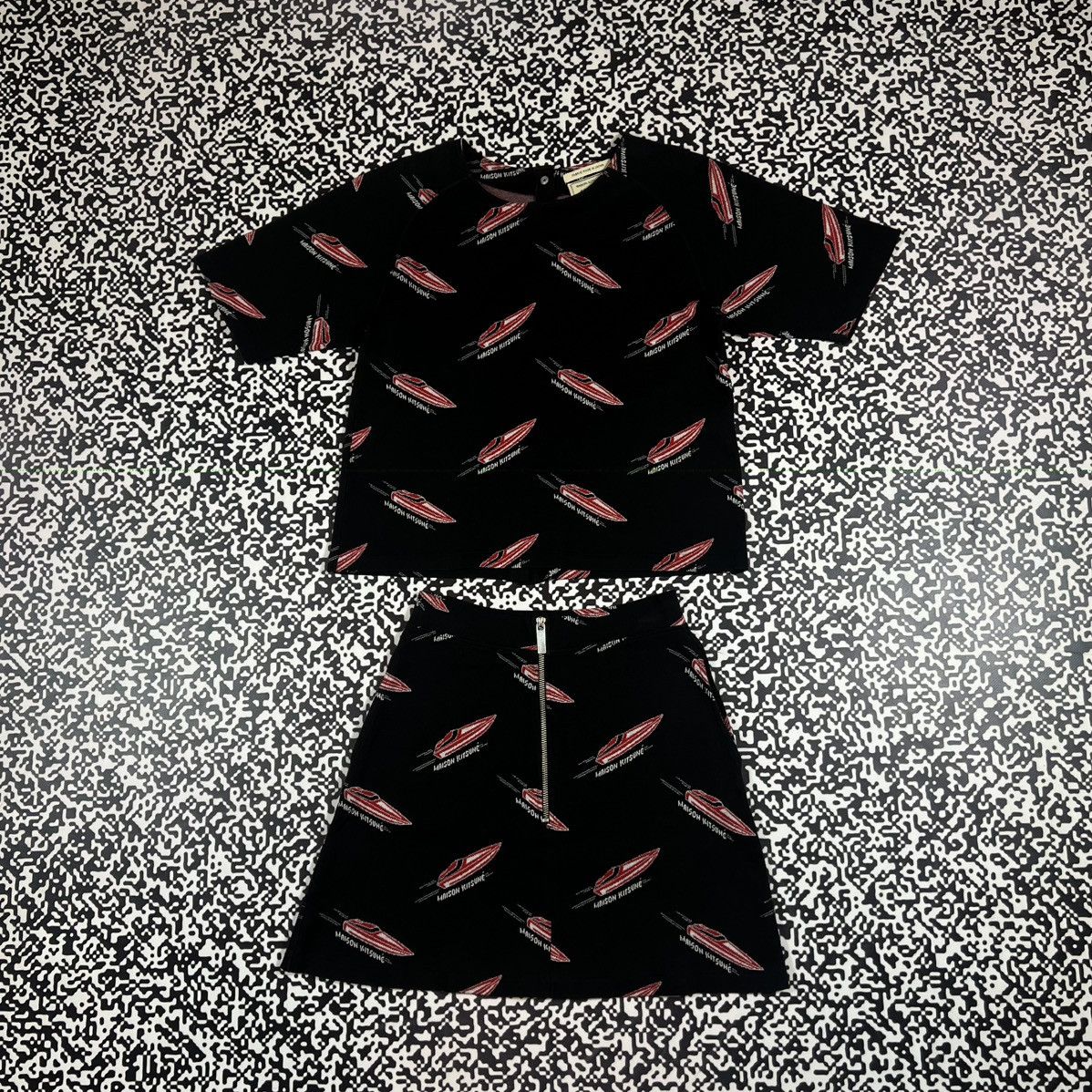 Maison Kitsune Vintage Y2K Maison Kitsune Luxury Set Boat Logo Retro Style Size 27" / US 4 / IT 40 - 5 Thumbnail