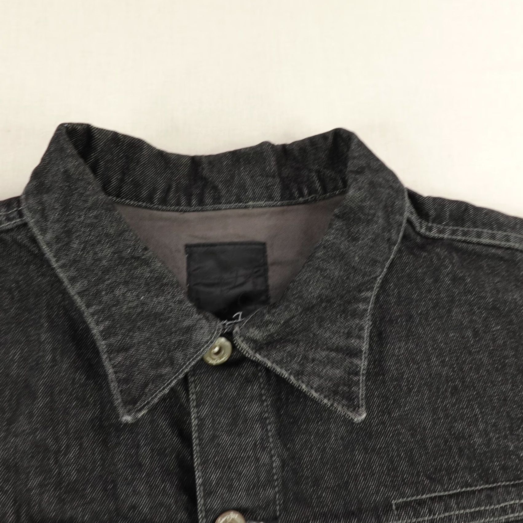 Sean John VINTAGE Sean John Jacket Mens XL Black Denim Jean Coat Button Up Hip Hop Y2K Size US 36 / EU 52 - 2 Thumbnail
