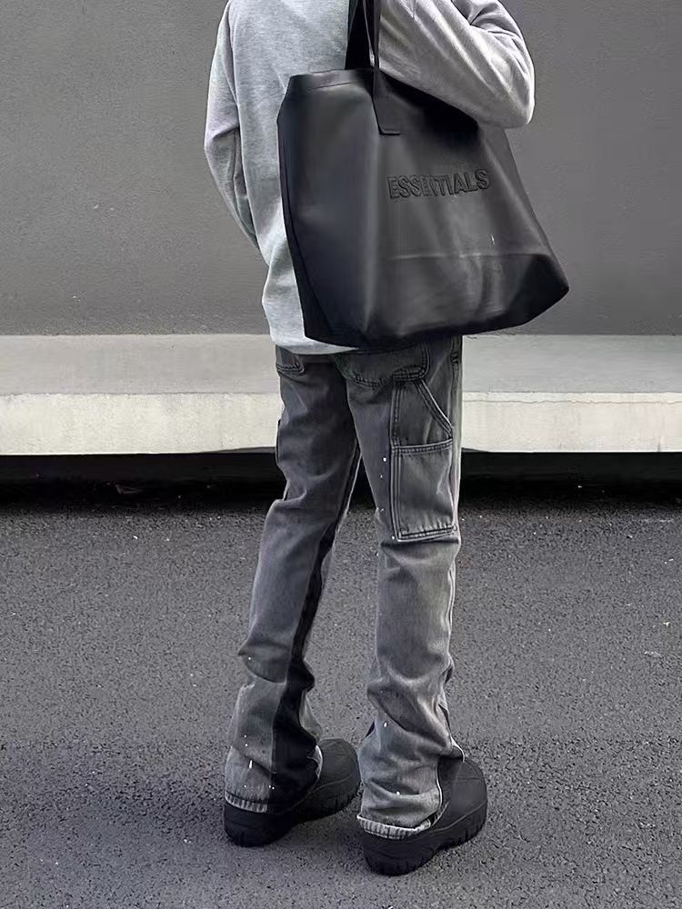 Japanese Brand × Jean Vintage Gray Side Graffiti Micro Flare Jeans Size US 32 / EU 48 - 3 Thumbnail