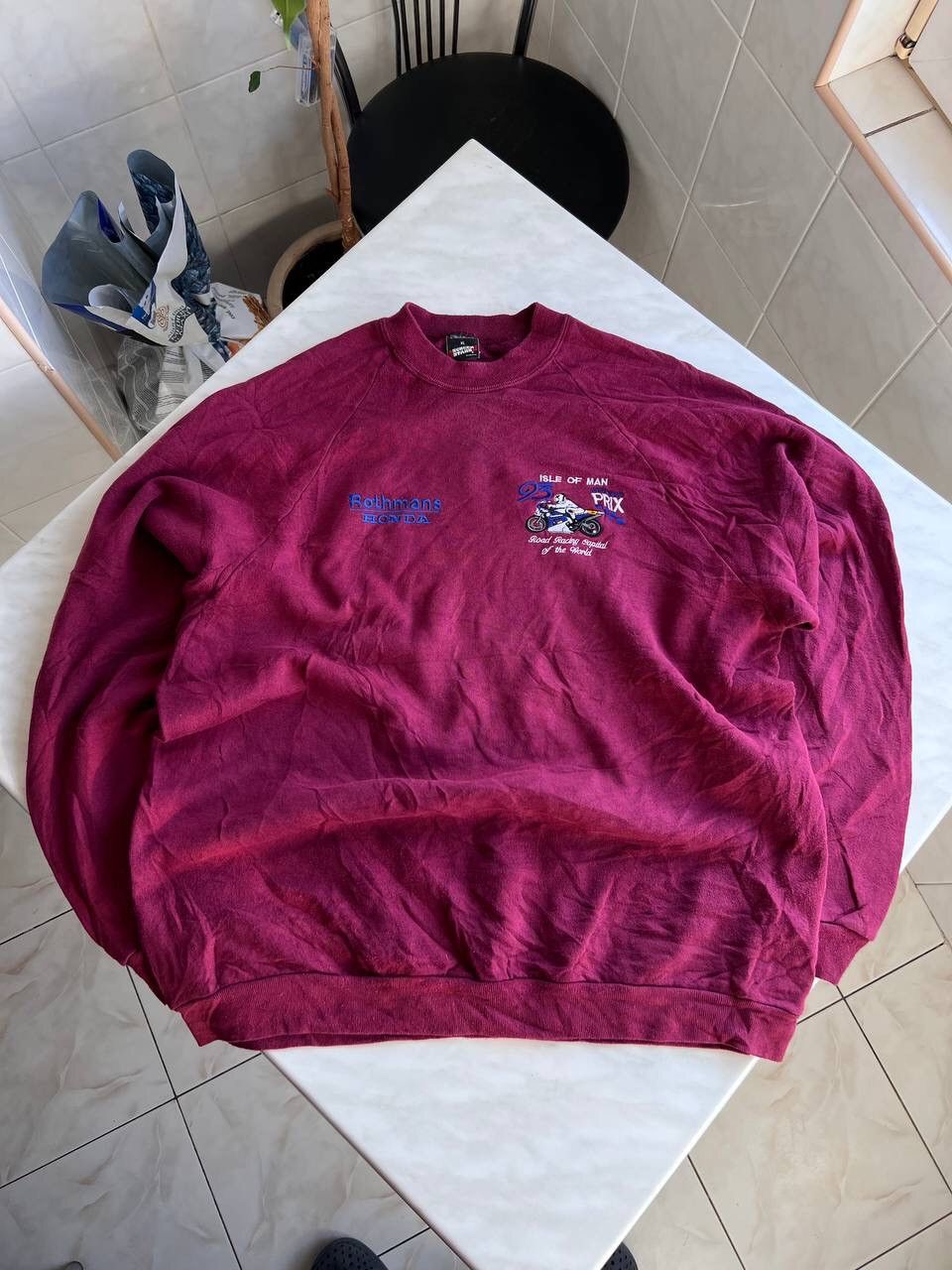 Japanese Brand Vintage 1993 Honda Rothmans Racing Team Sweatshirt Crewneck Size US XL / EU 56 / 4 - 1 Thumbnail