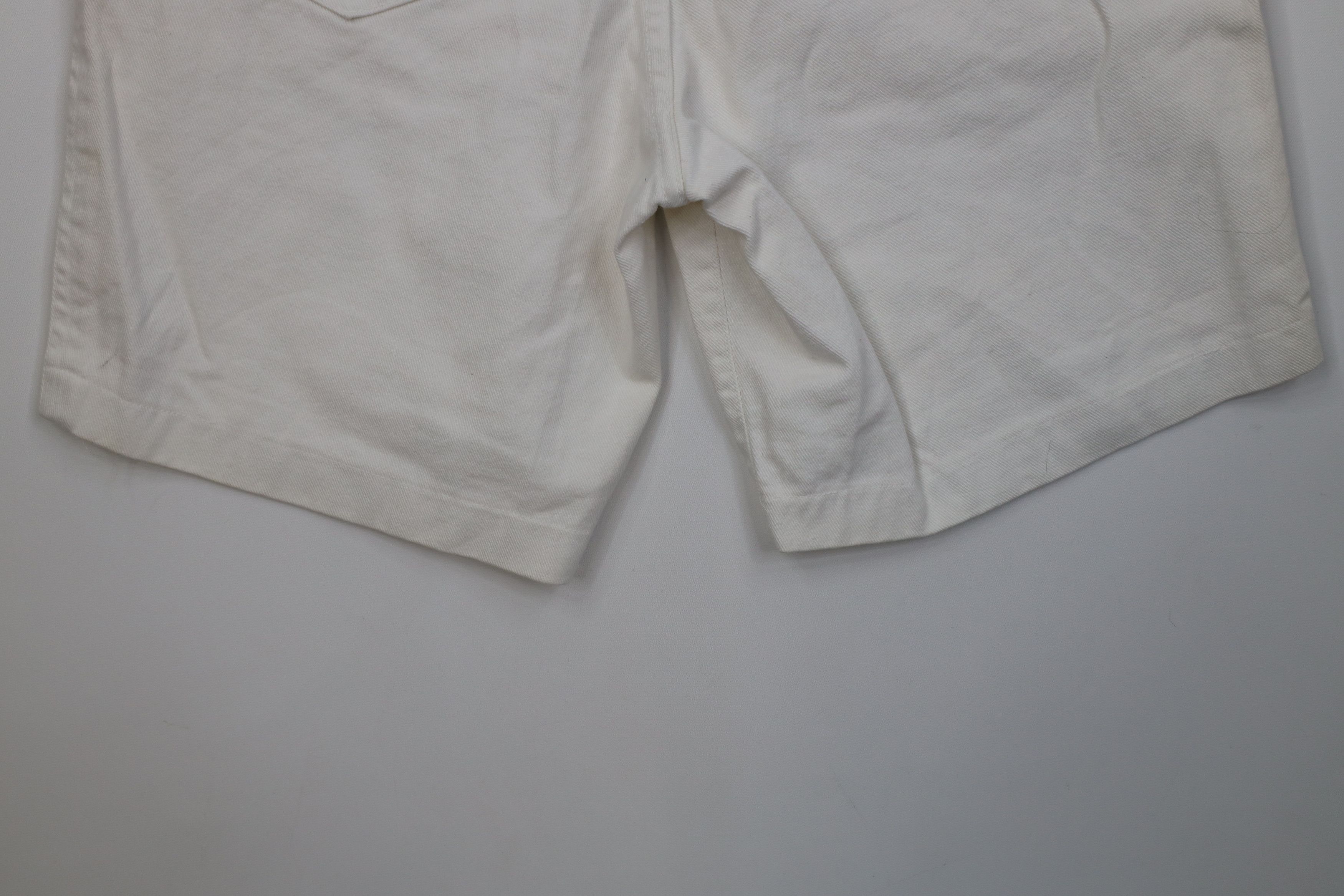 Guess Vintage 90s Guess Relaxed Fit Denim Jean Shorts White USA Size US 31 - 13 Thumbnail