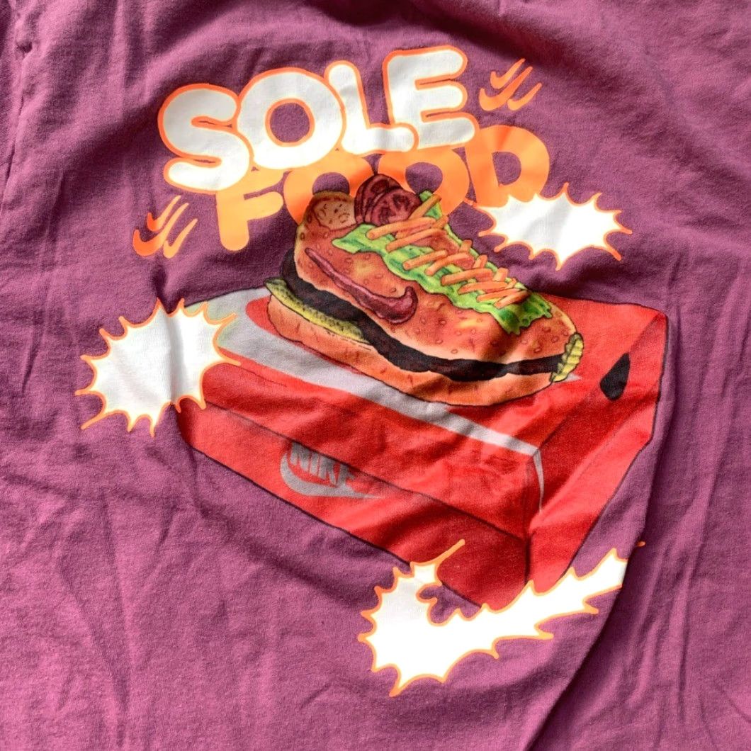 Nike Nike T-Shirt Women XS Purple Sole Food tee XS Regular Size XS / US 0-2 / IT 36-38 - 6 Thumbnail