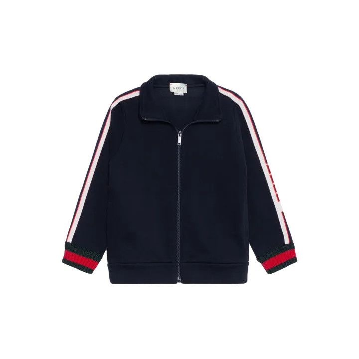 Gucci Gucci Blue Jacket with Red Green Trim Size US M / EU 48-50 / 2 - 1 Thumbnail