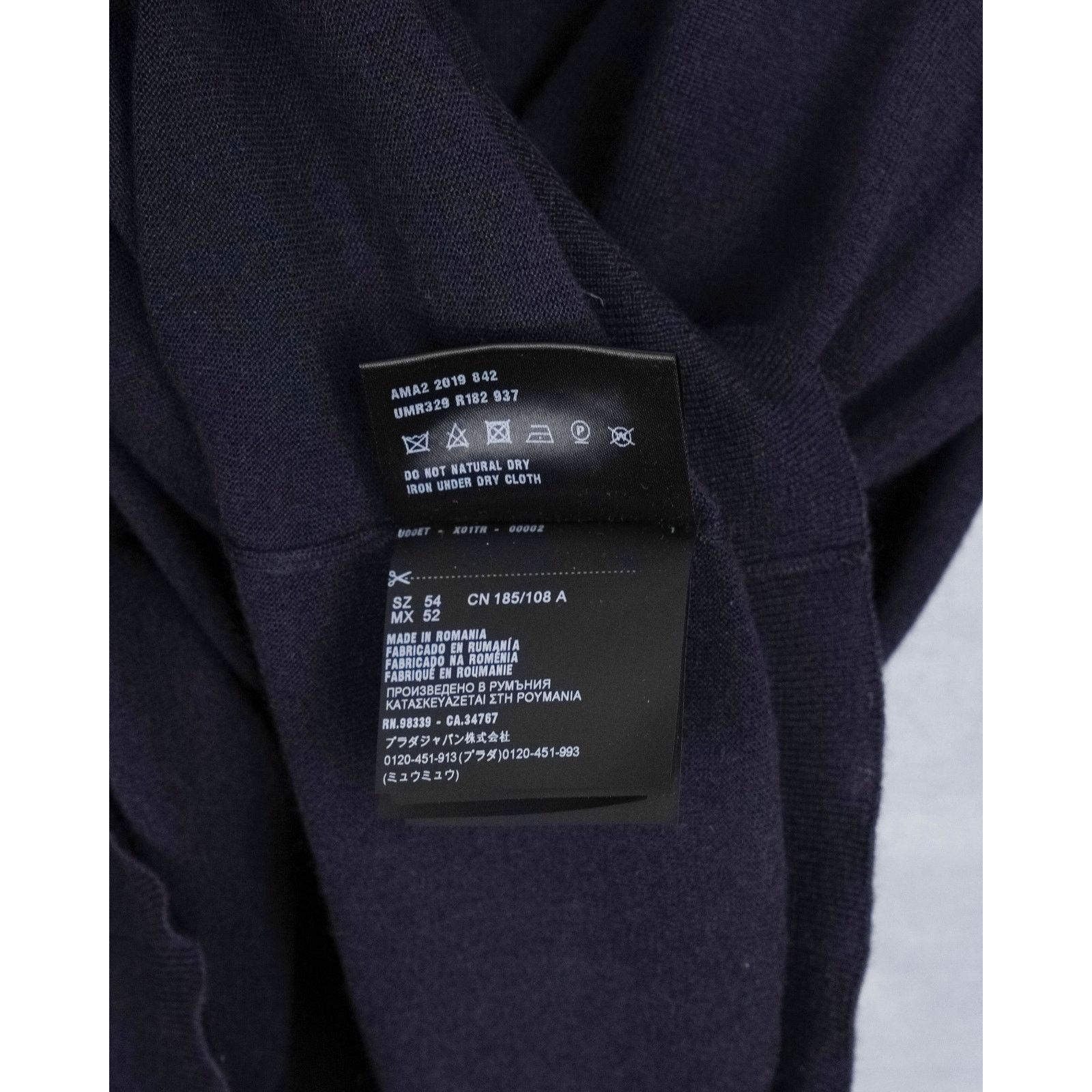 Prada Prada black cashmere silk roll neck knit jumper sweater Size US L / EU 52-54 / 3 - 10 Thumbnail