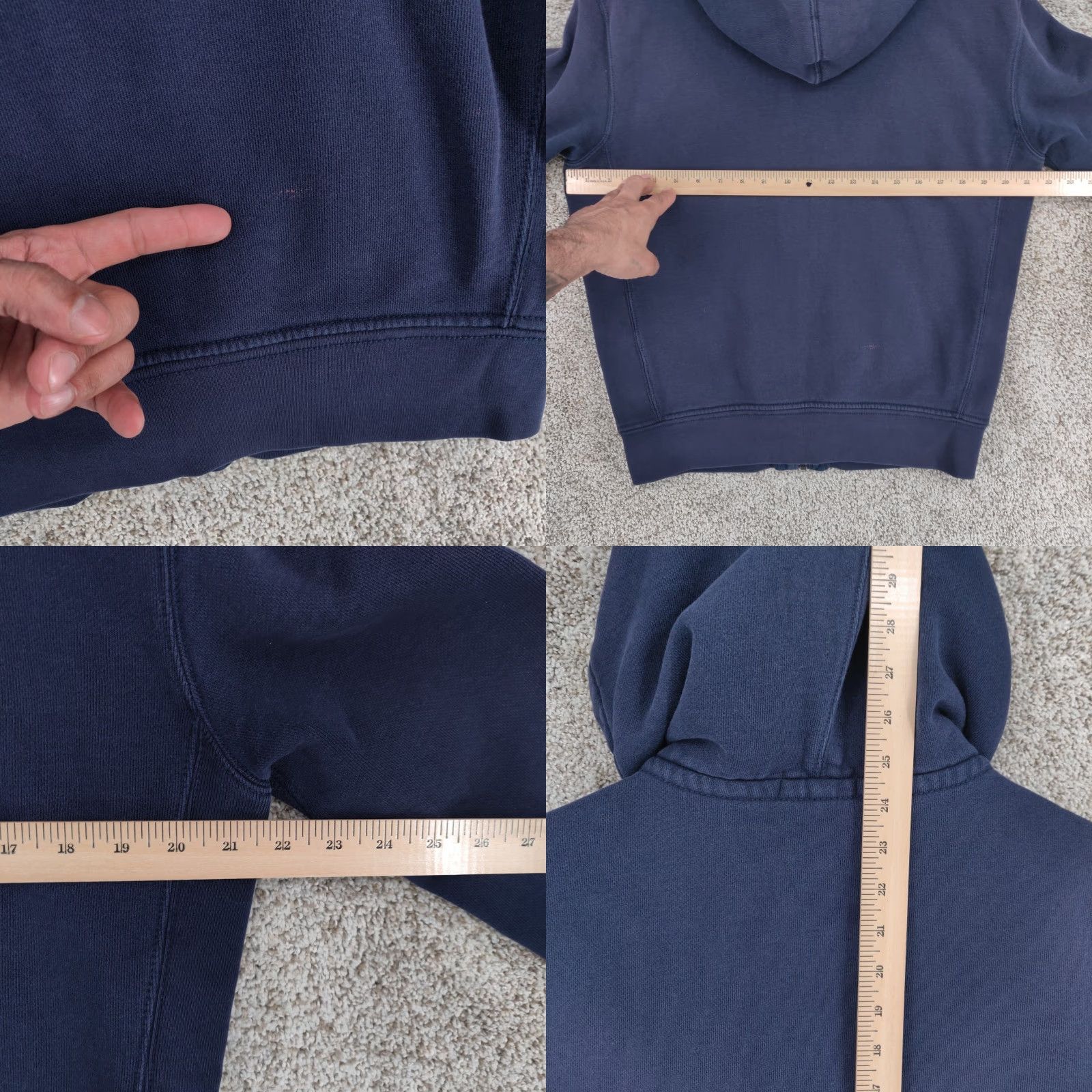 Polo Ralph Lauren Polo Ralph Lauren Hoodie Mens Medium Blue Full Zip Thermal Sweatshirt Pony Logo Size US M / EU 48-50 / 2 - 10 Thumbnail