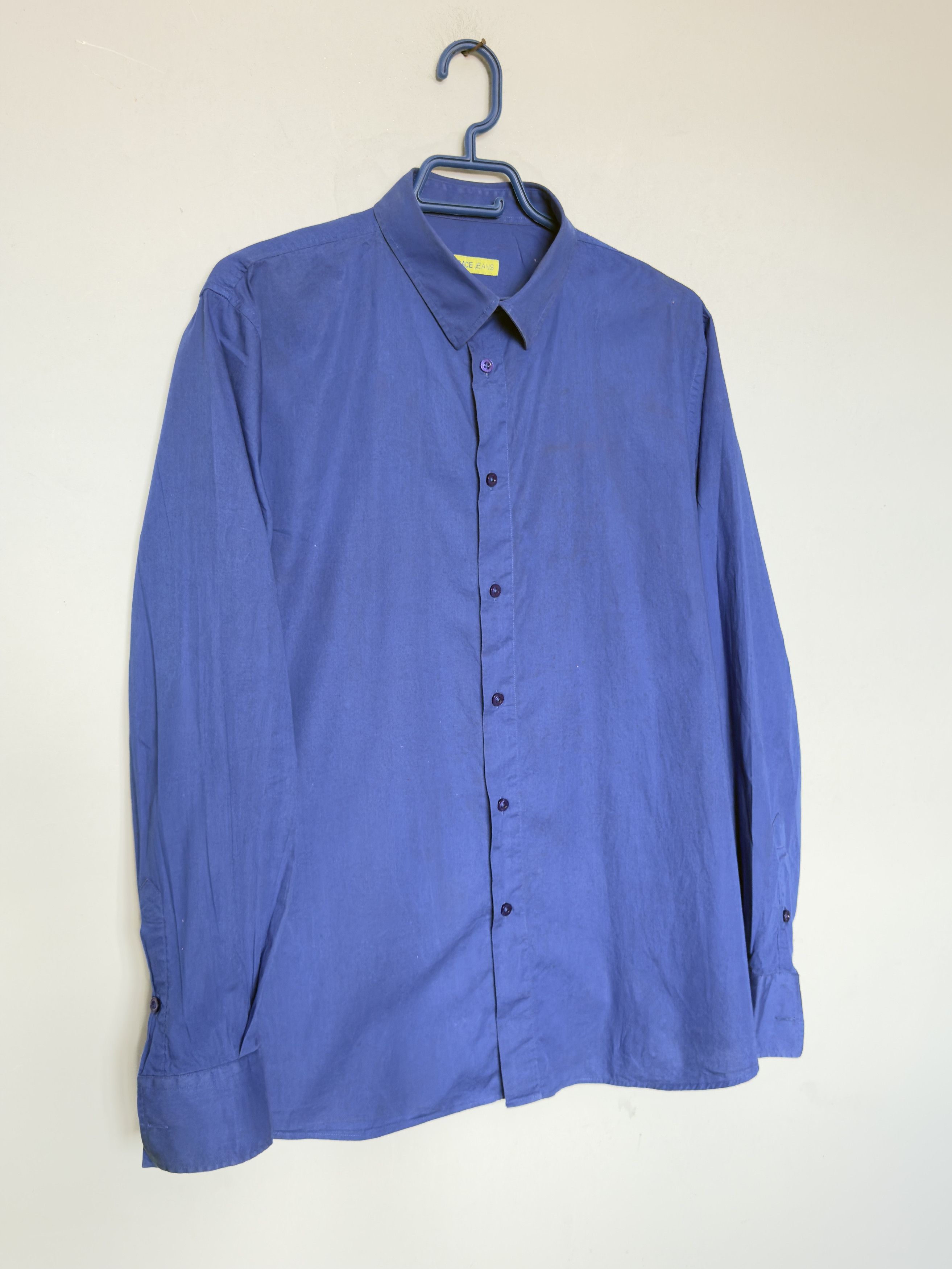 Versace Jeans Couture 🔥 blue electric versace shirt size M cotton stretch Size US M / EU 48-50 / 2 - 2 Thumbnail